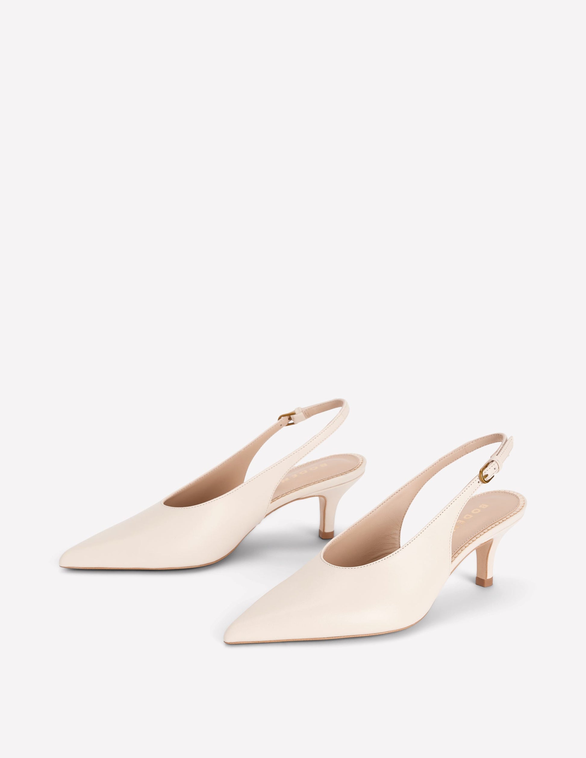 High Cut Slingback Court-Ecru-4