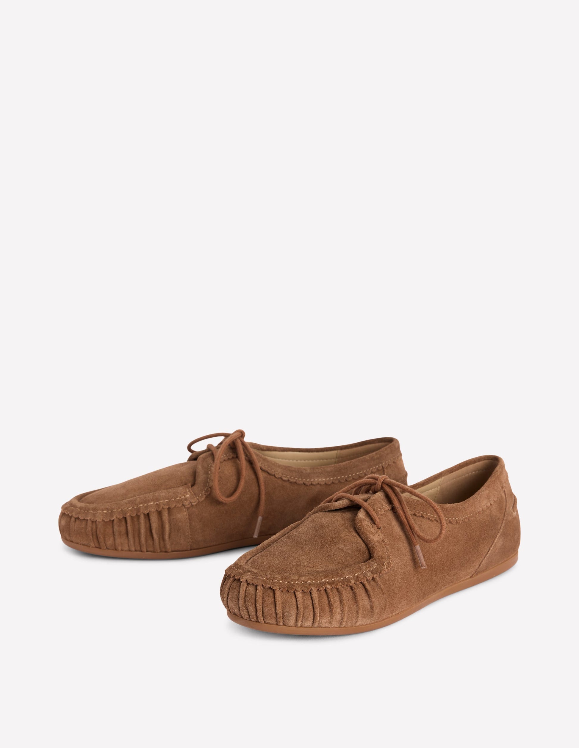 Soft Boat Shoes-Tan-4