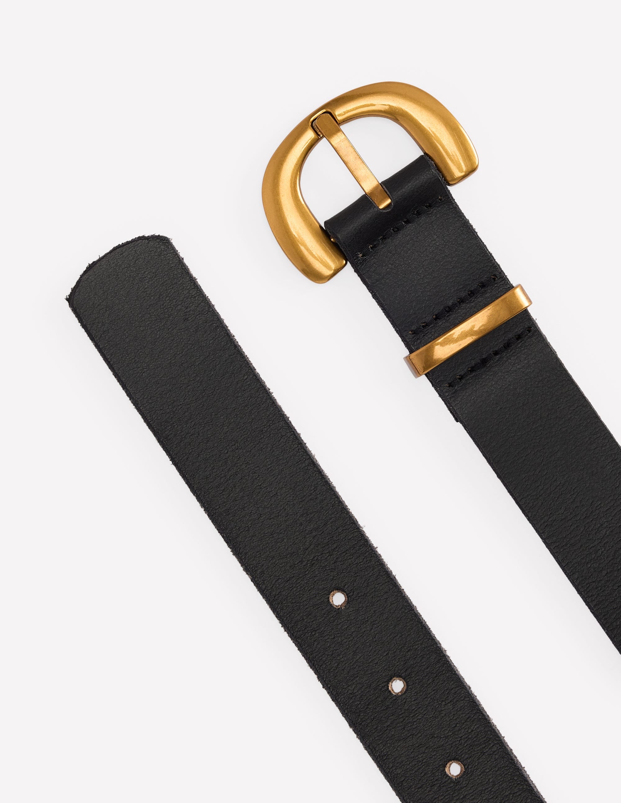 Chunky Buckle Belt-Black | Boden USA