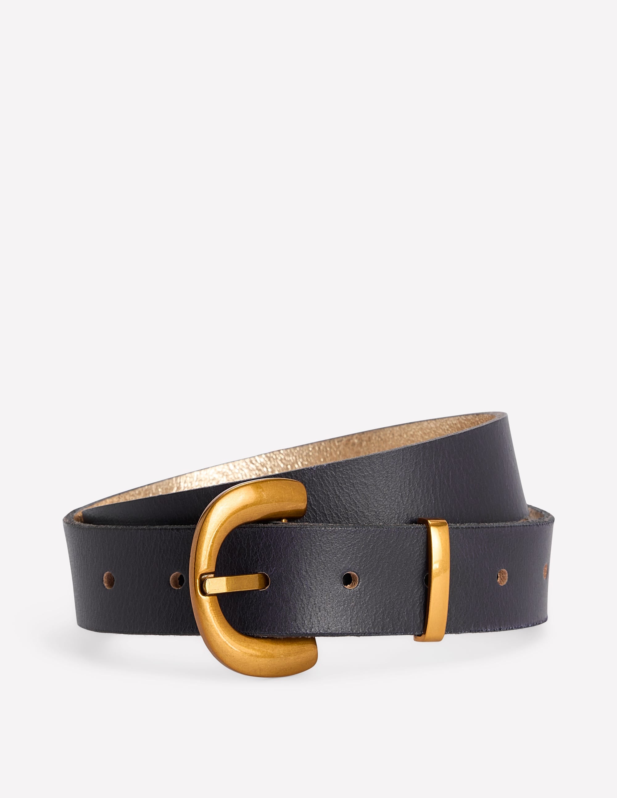 Chunky Buckle Belt-Navy - Image 1
