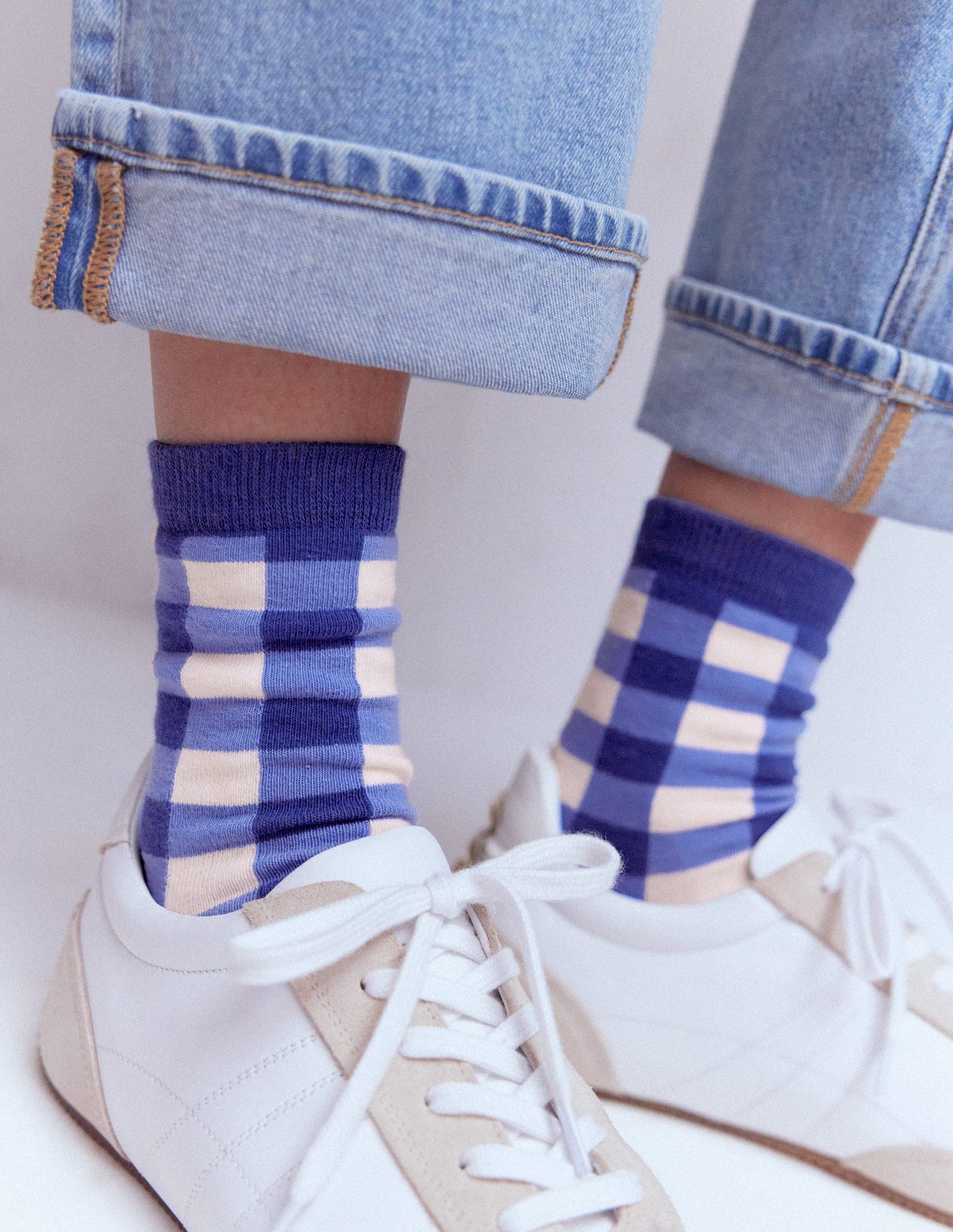 Gingham 3 Pack Socks-Gingham 3 Pack