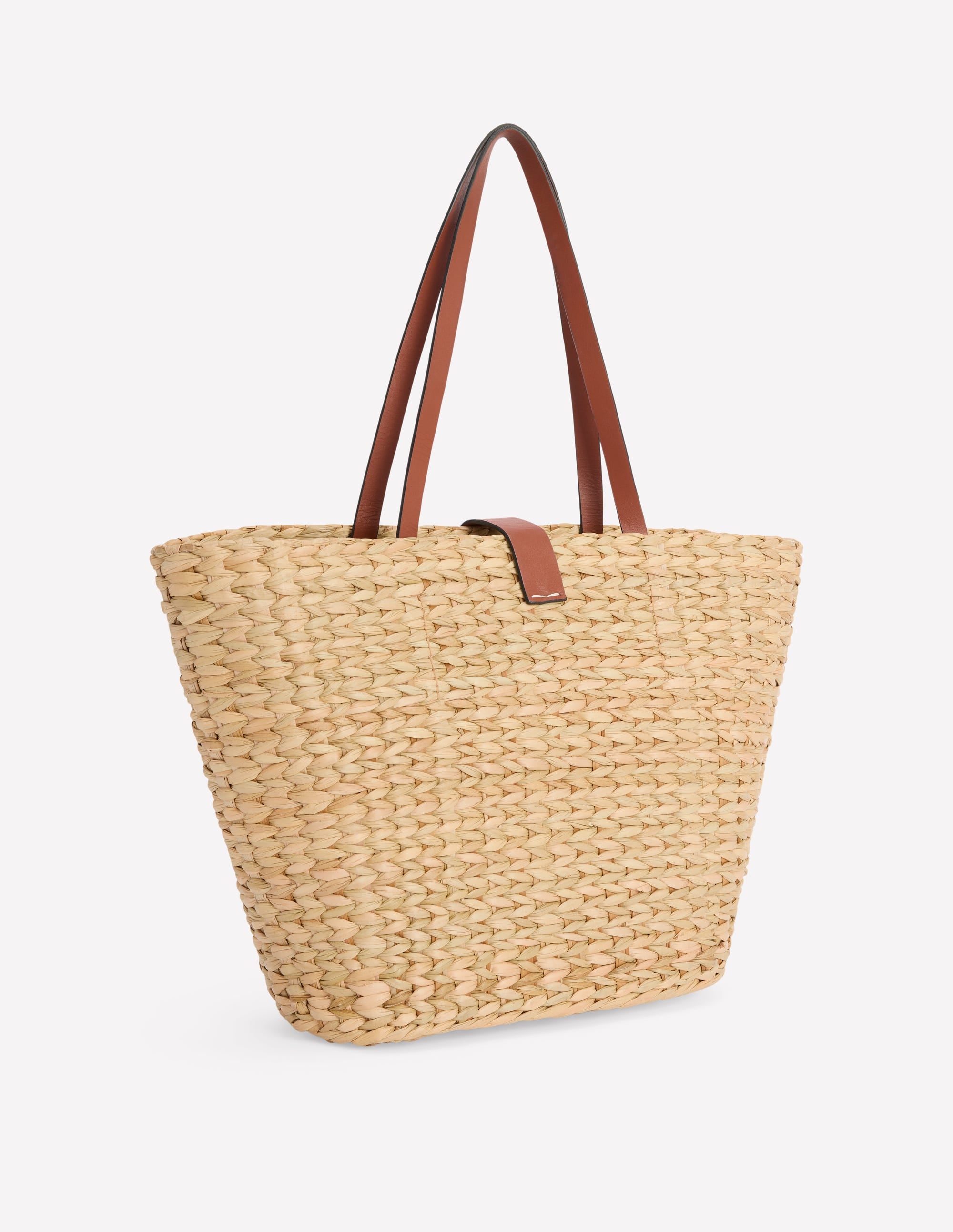 Buckle Tote-Natural Raffia - Image 3