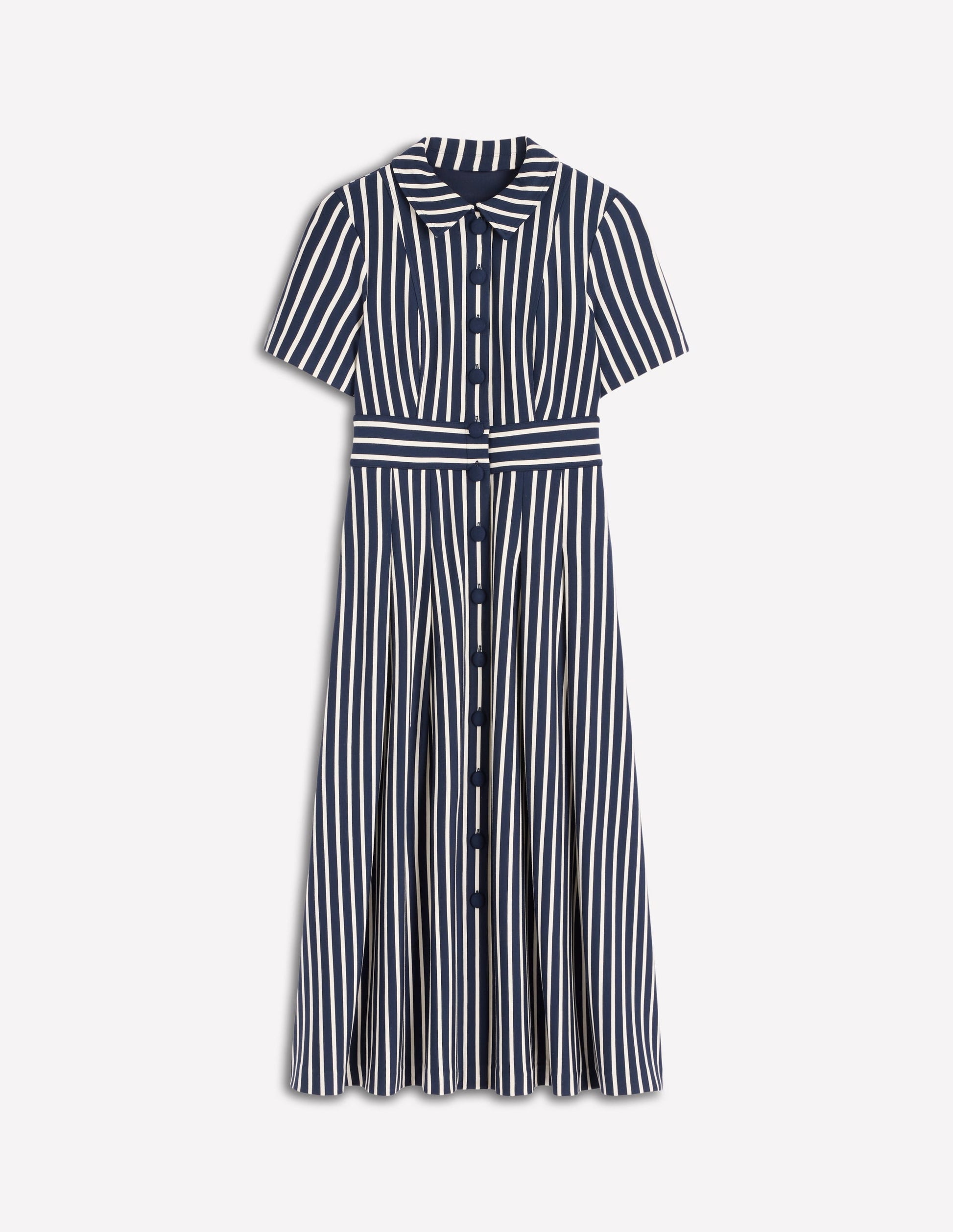 Boden Women's Bridget Ponte Shirt Dress in Blue