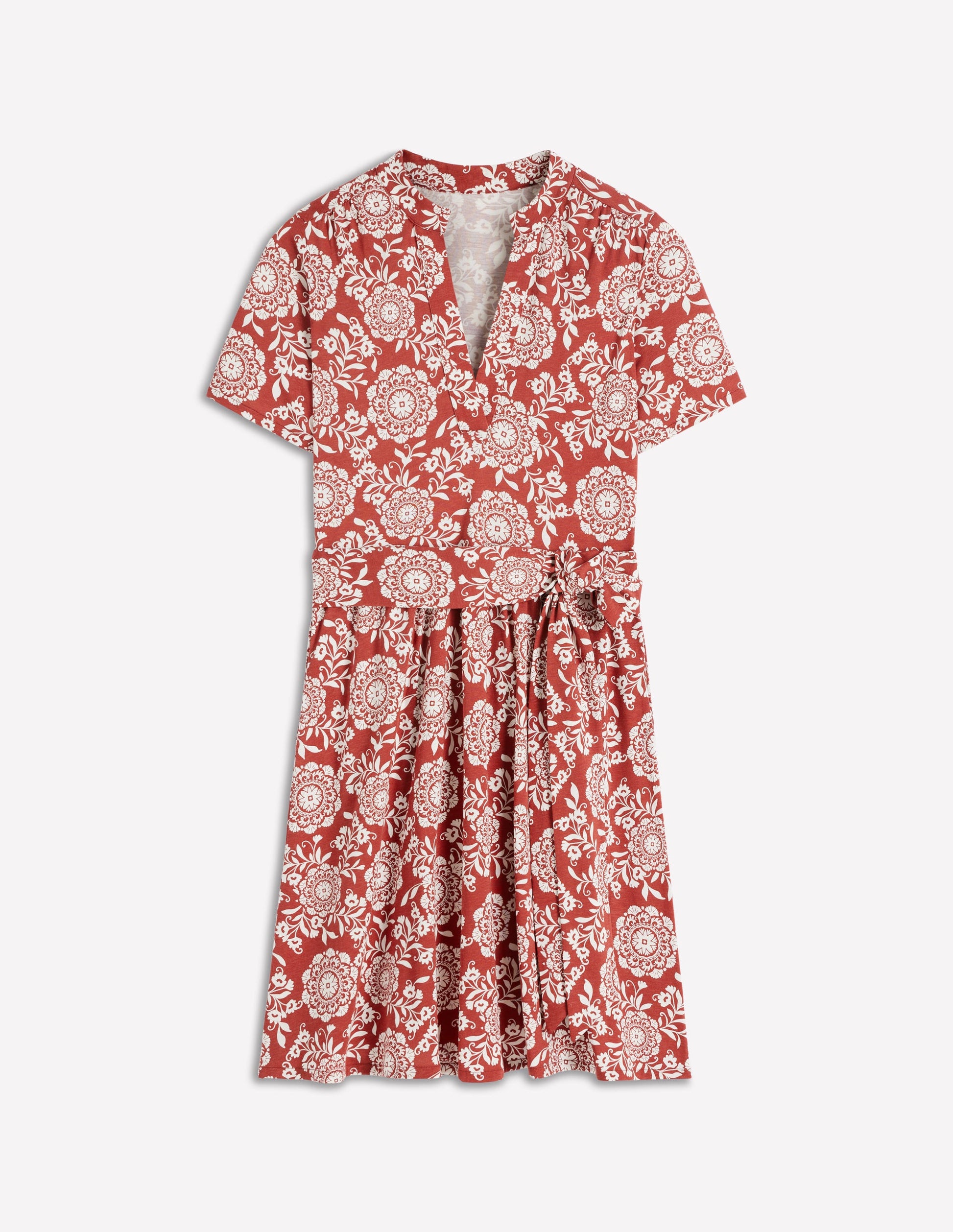 Boden Women's Daisy Flippy Jersey Dress in Brown | Size 6 Boden Women's Daisy Flippy Jersey Dress in Brown | Size 6