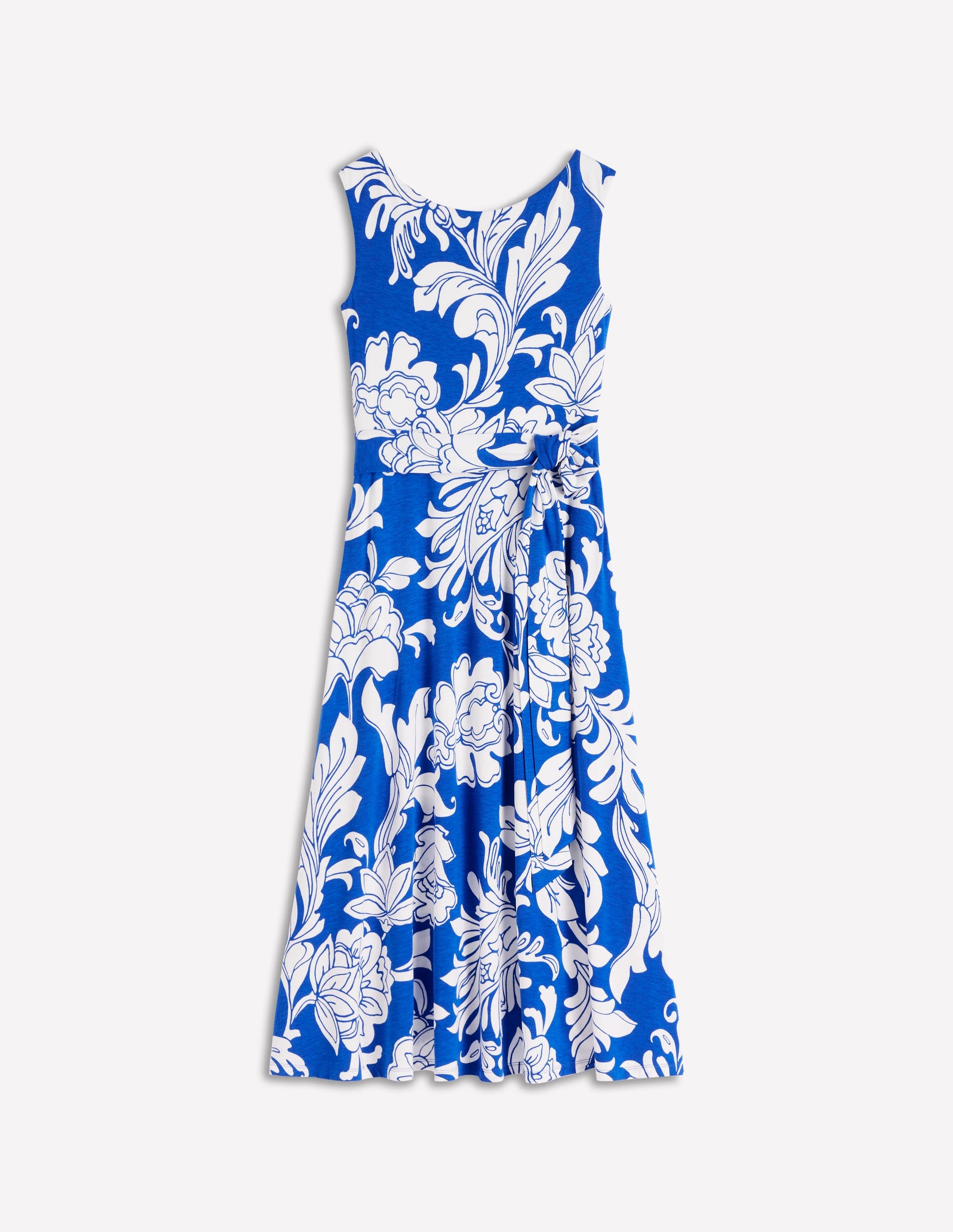 Boden Women's Tamsin Jersey Midi Dress in Blue | Size 4 Boden Women's Tamsin Jersey Midi Dress in Blue | Size 4