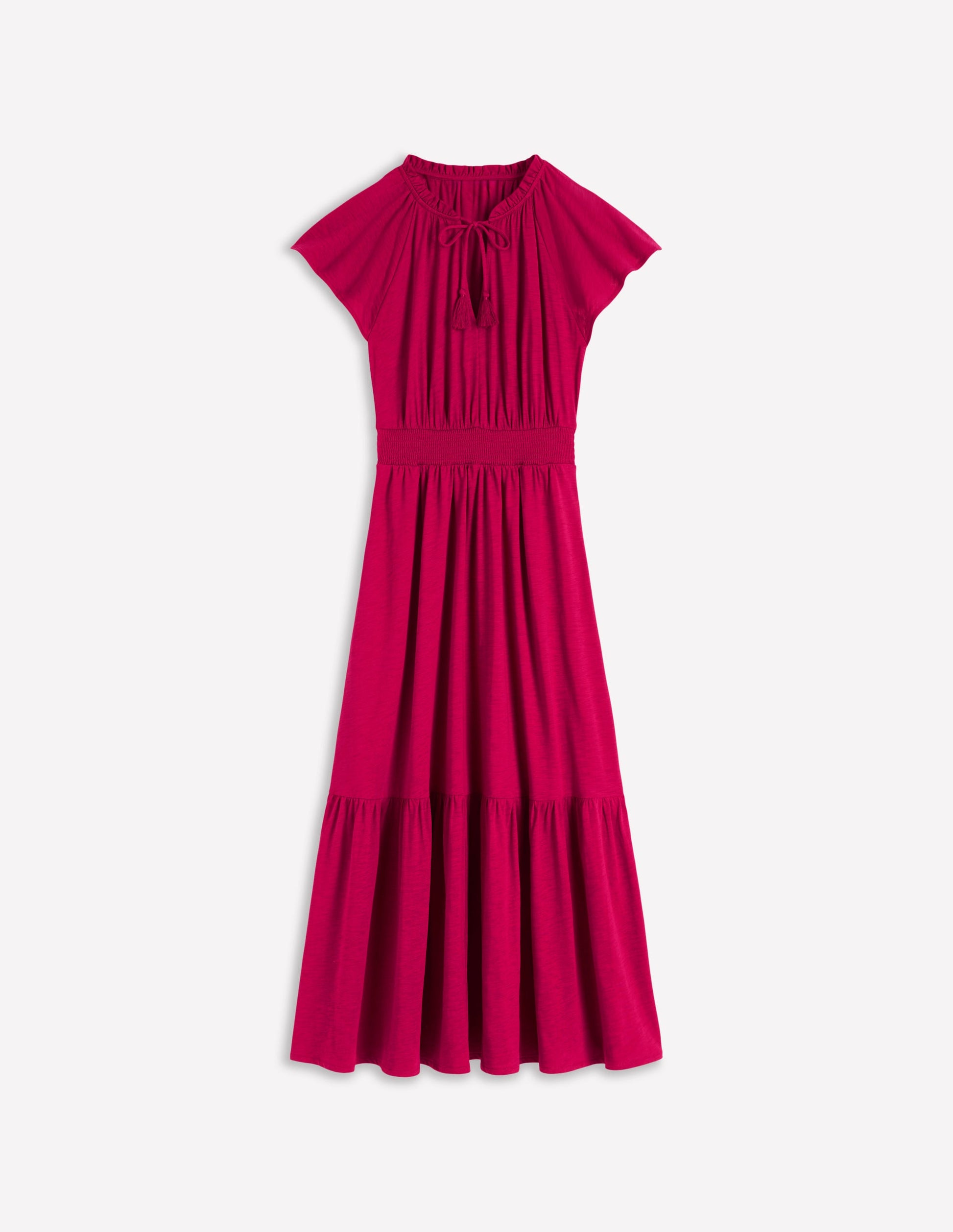 boden tiered jersey maxi dress Boden Women's Tala Tiered Jersey Maxi Dress in Red