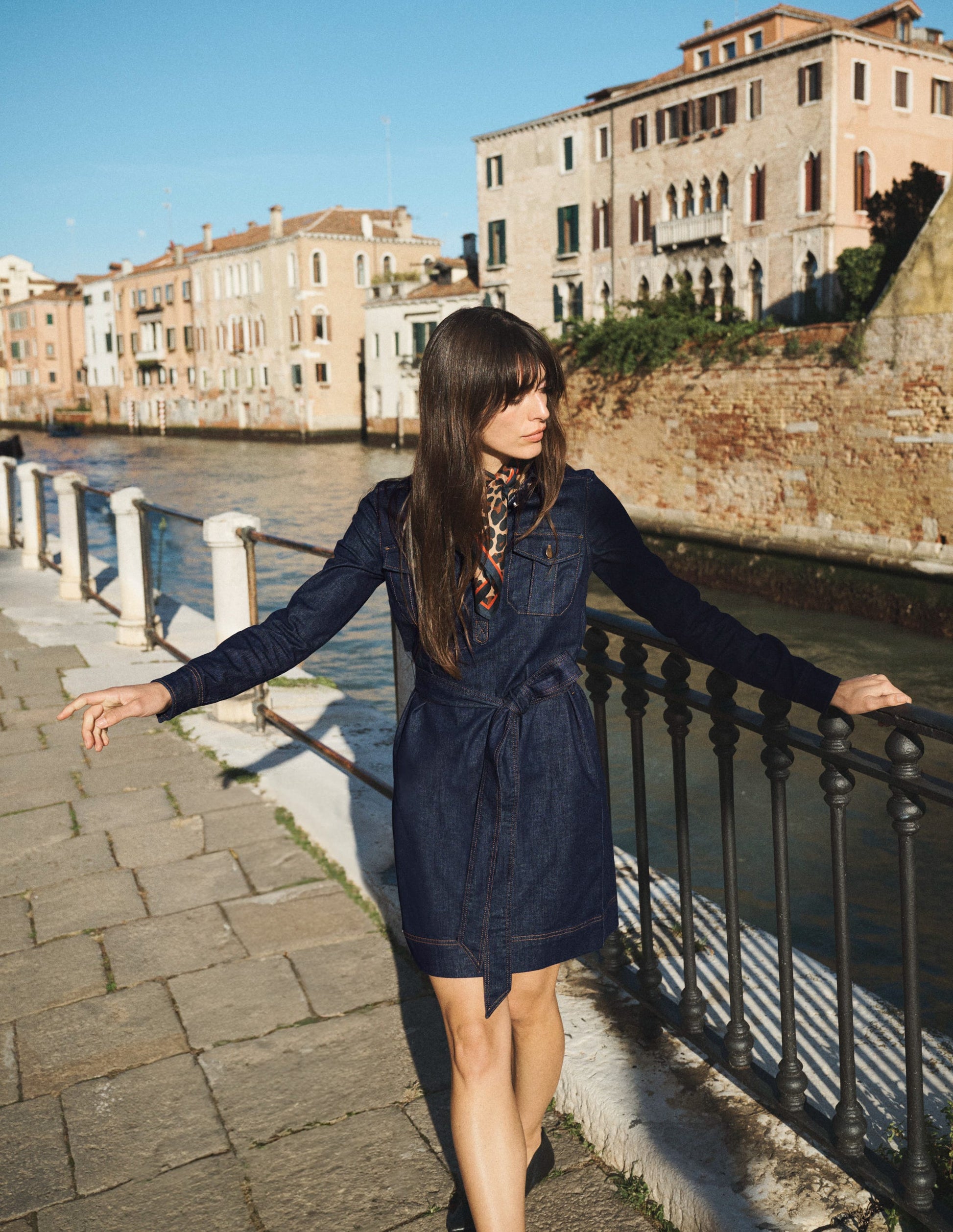 Half Placket Denim Dress-Indigo Wash | Boden USA Half Placket Denim Dress-Indigo Wash | Boden USA