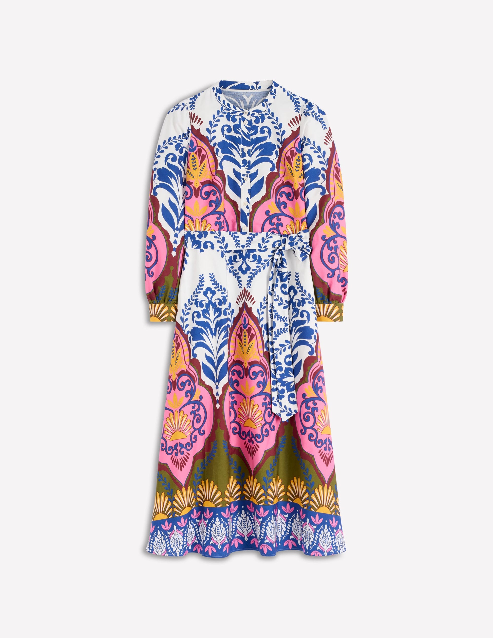 Ava Cotton Midi Dress-Multi, Ornamental Garden | Boden USA Ava Cotton Midi Dress-Multi, Ornamental Garden | Boden USA
