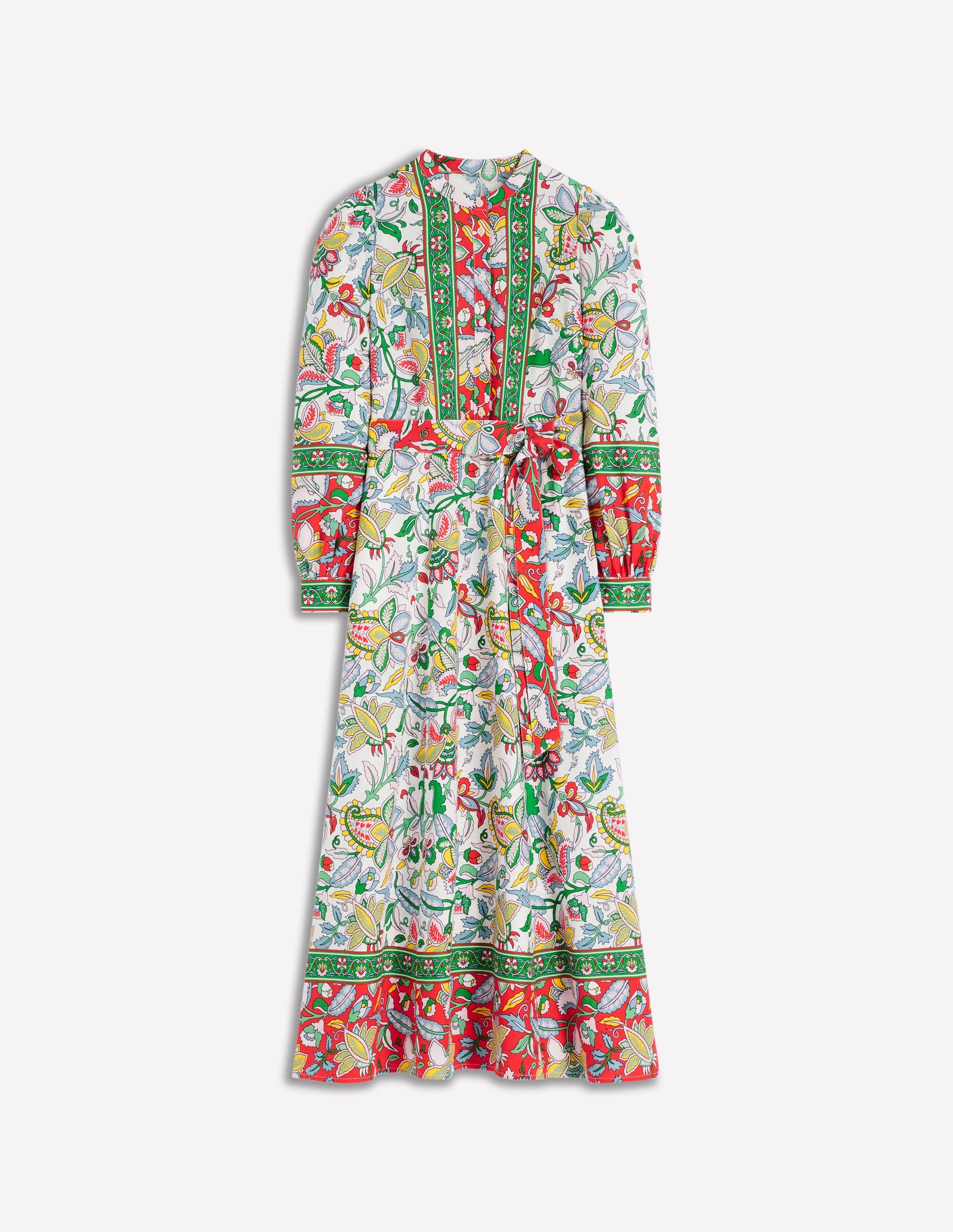 boden ava jersey midi dress Ava Cotton Midi Dress-Green Broderie