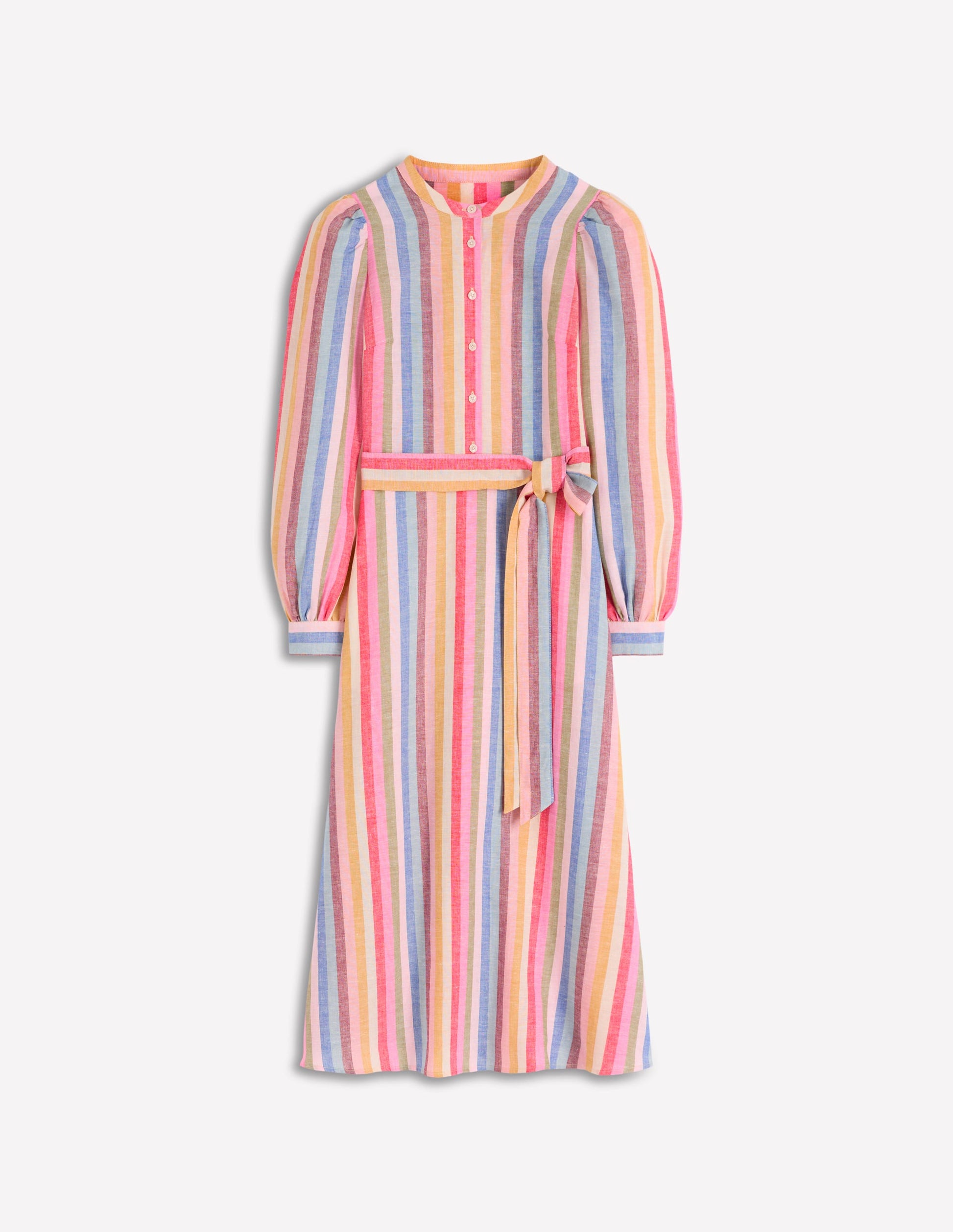 Boden Women's Ava Linen Blend Midi Dress | Size 6 Boden Women's Ava Linen Blend Midi Dress | Size 6