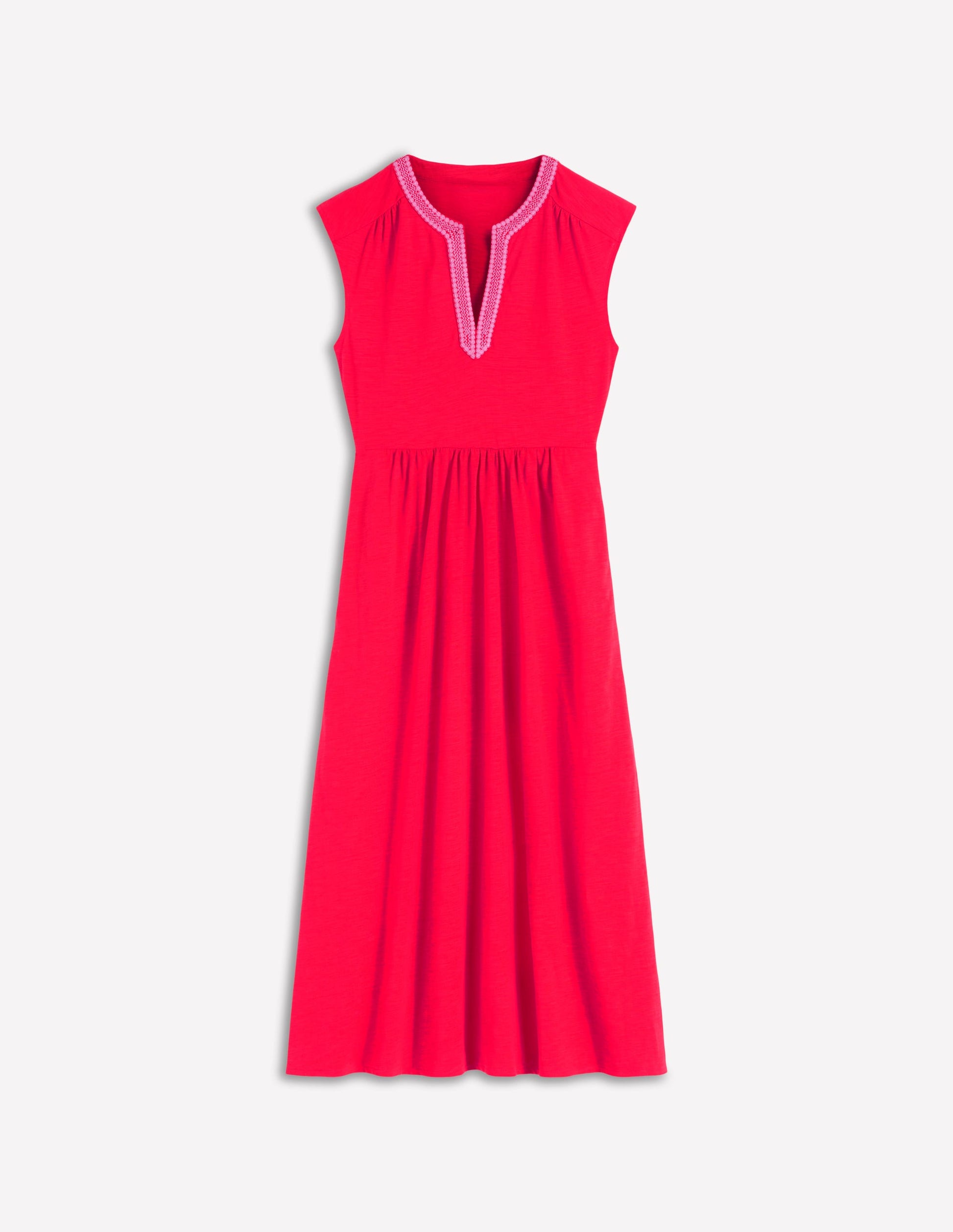 Boden Women's May Jersey Midi Dress in Red | Size 20/22 Boden Women's May Jersey Midi Dress in Red | Size 20/22