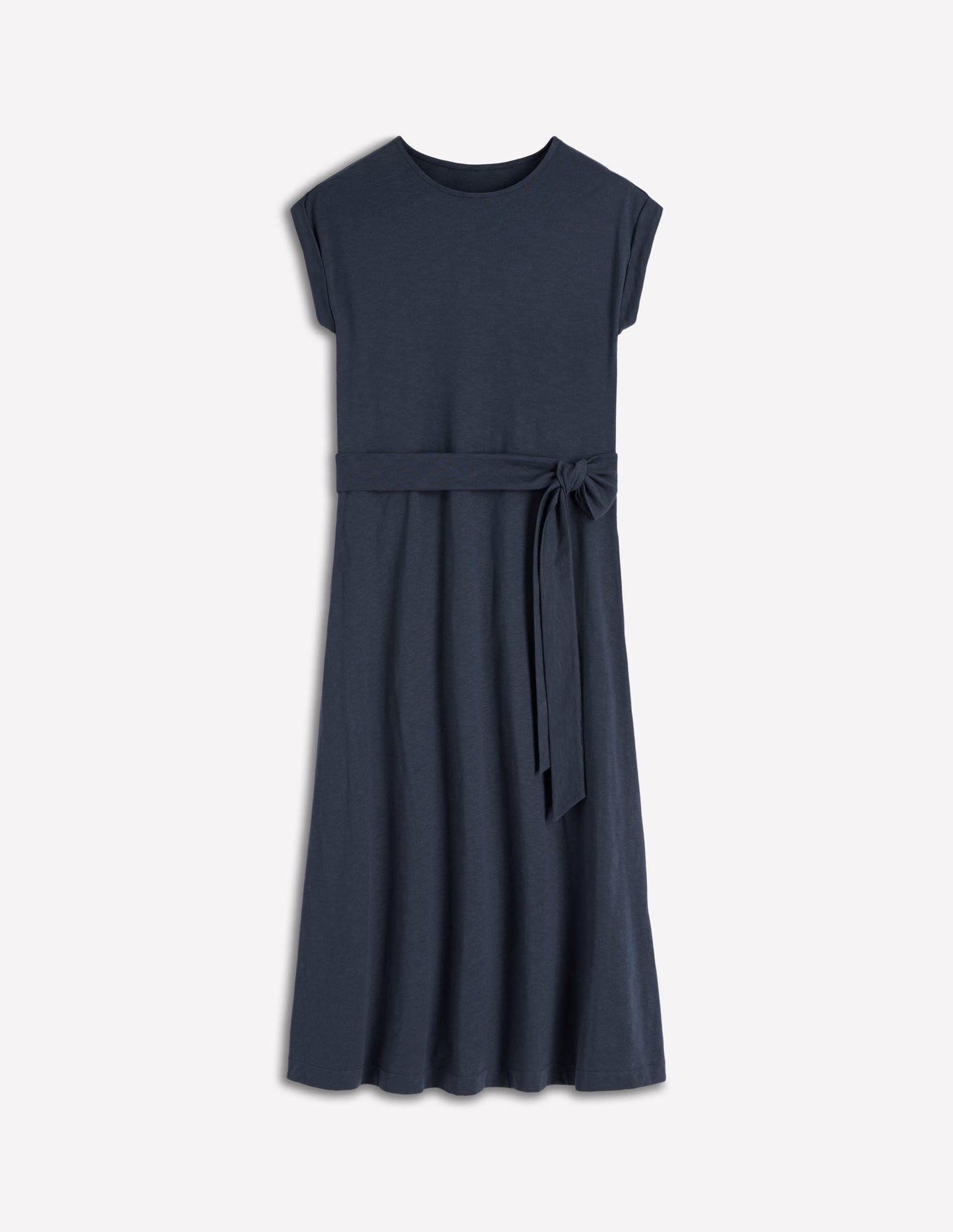Eve Jersey Midi Dress-Navy