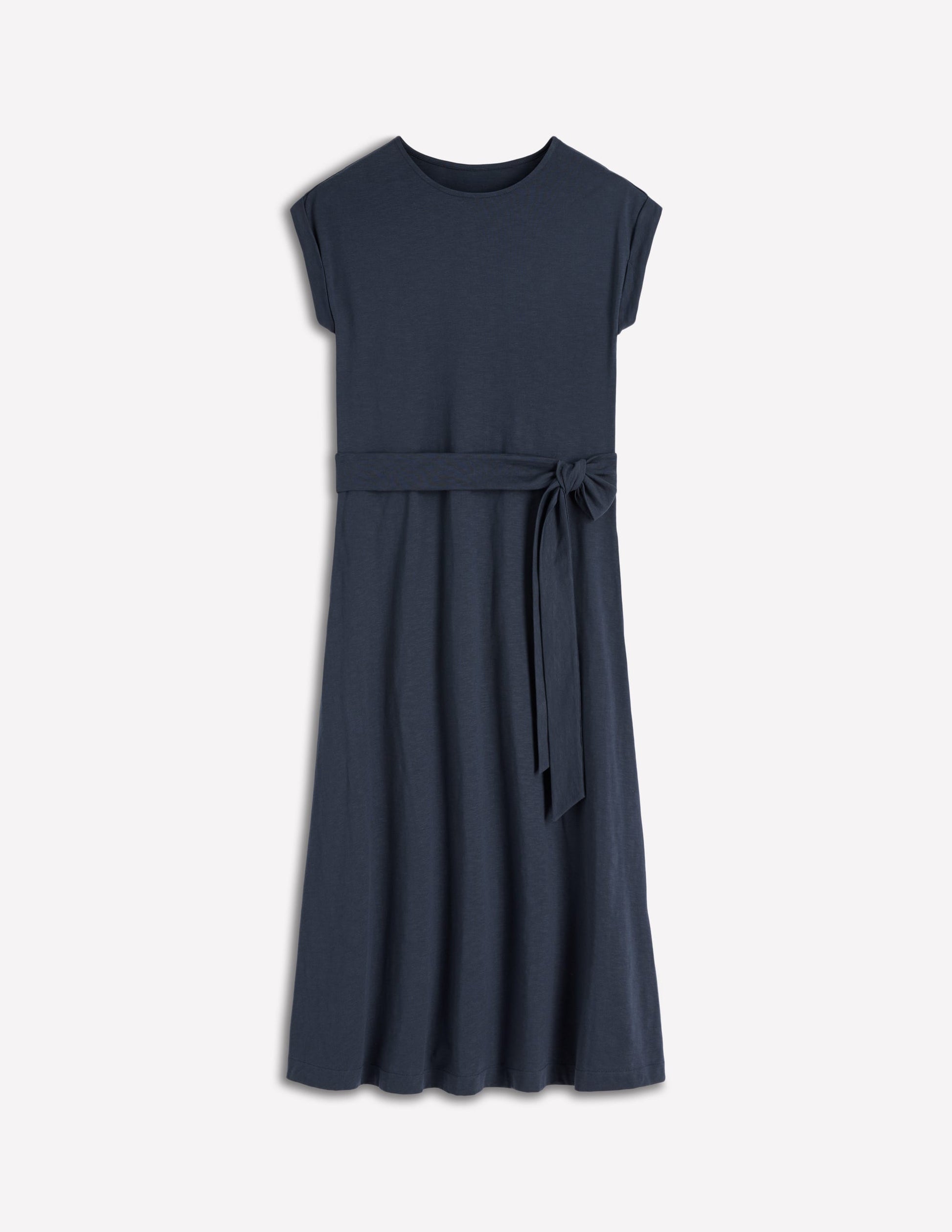 Eve Jersey Midi Dress-Navy-6