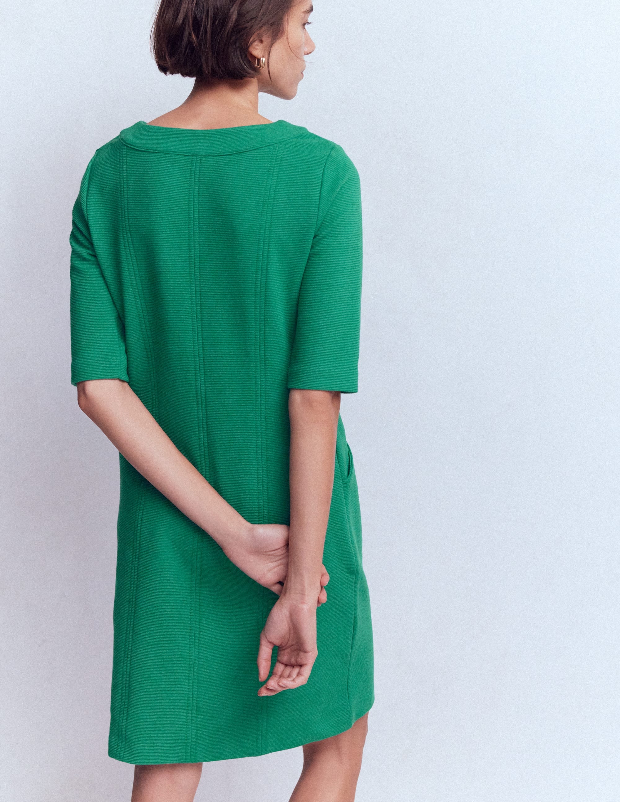 Nessa Ottoman Shift Dress - Jewel Green
