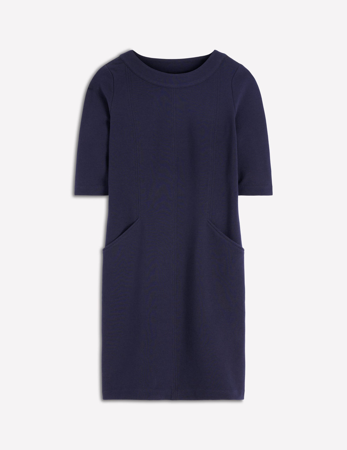 Nessa Ottoman Shift Dress-Navy - Image 5