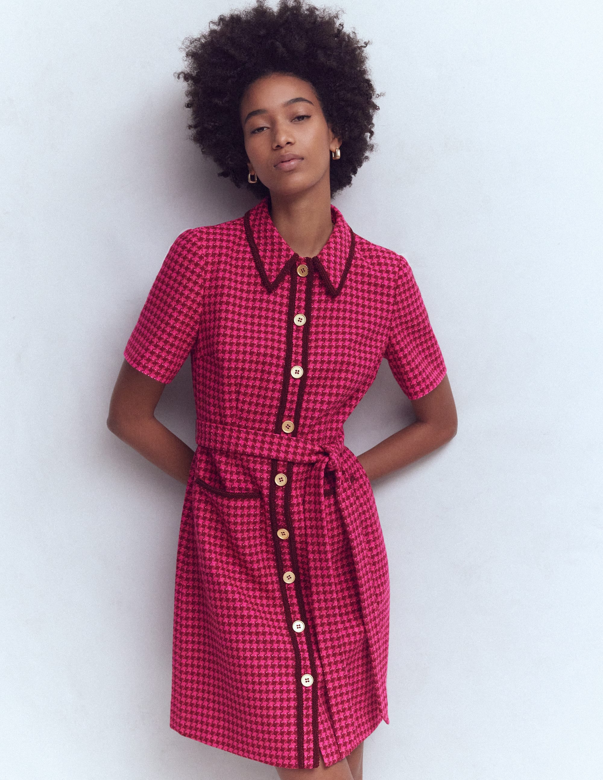 Loren Trim Short Dress