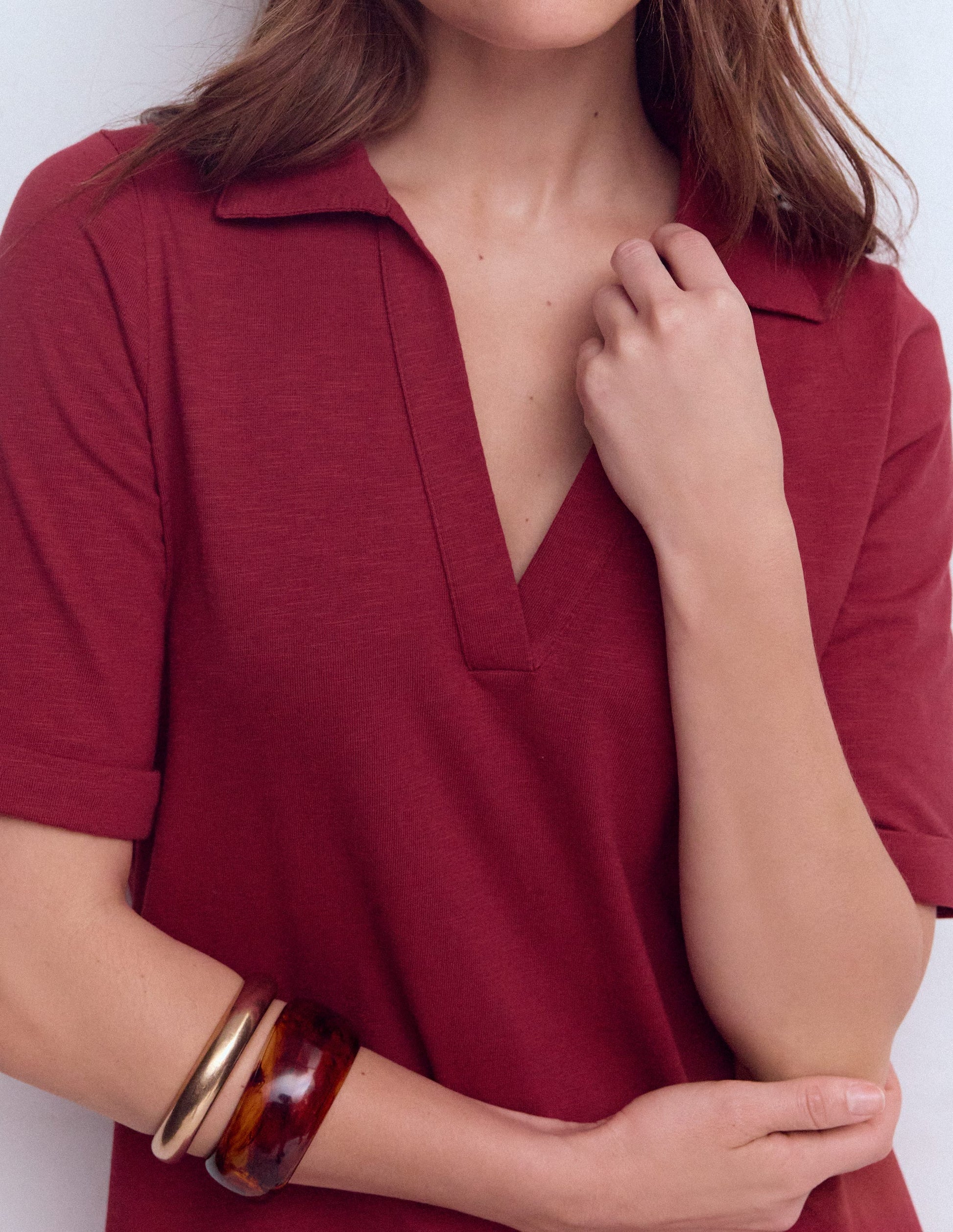 Boden Women's Tilda Jersey T-shirt Dress in Brown | Size 20/22