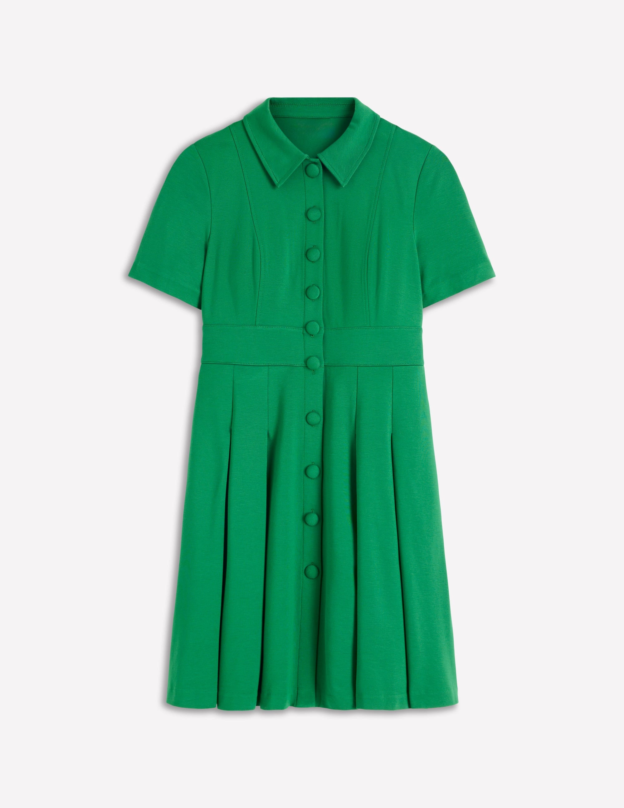 Bridget Ponte Short Dress - Fresh Green | Boden USA