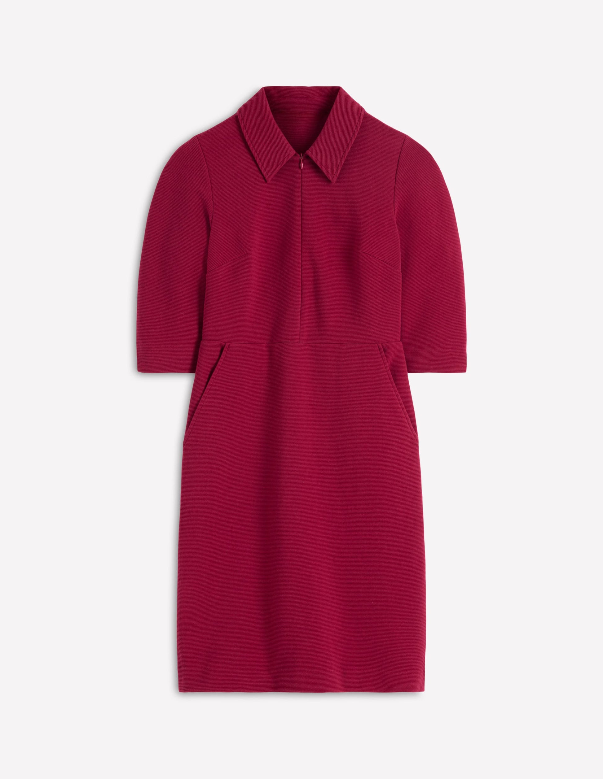 Boden Women's Cam Short Sleeve Ottoman Dress in Red | Size 16/18 Boden Women's Cam Short Sleeve Ottoman Dress in Red | Size 16/18