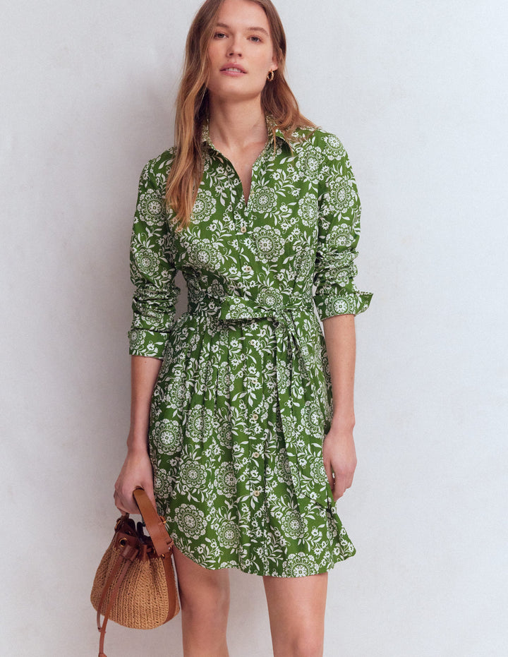 Women's Long Sleeve Green Dresses | Boden USA Women's Long Sleeve Green Dresses | Boden USA