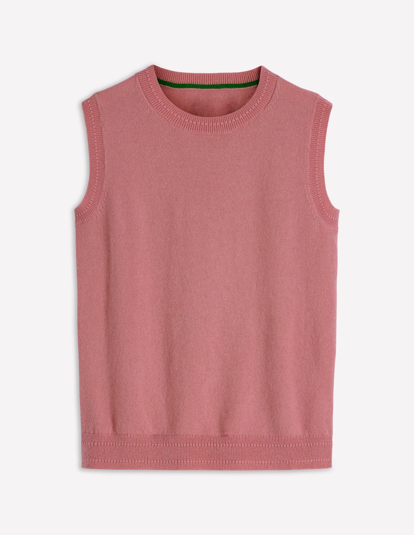 Eva Cashmere Vest-Camelia Pink