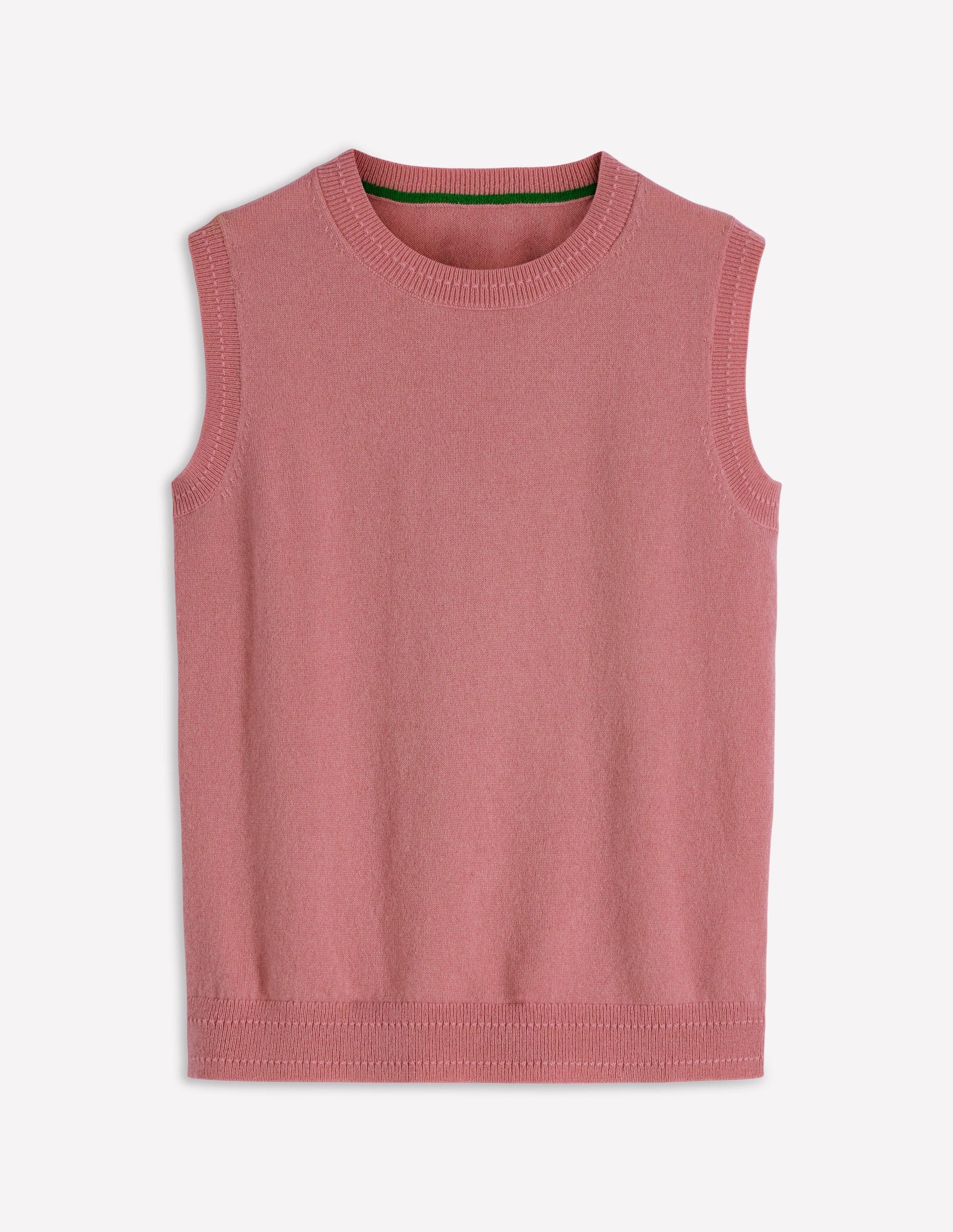 Eva Cashmere Vest-Camelia Pink-7