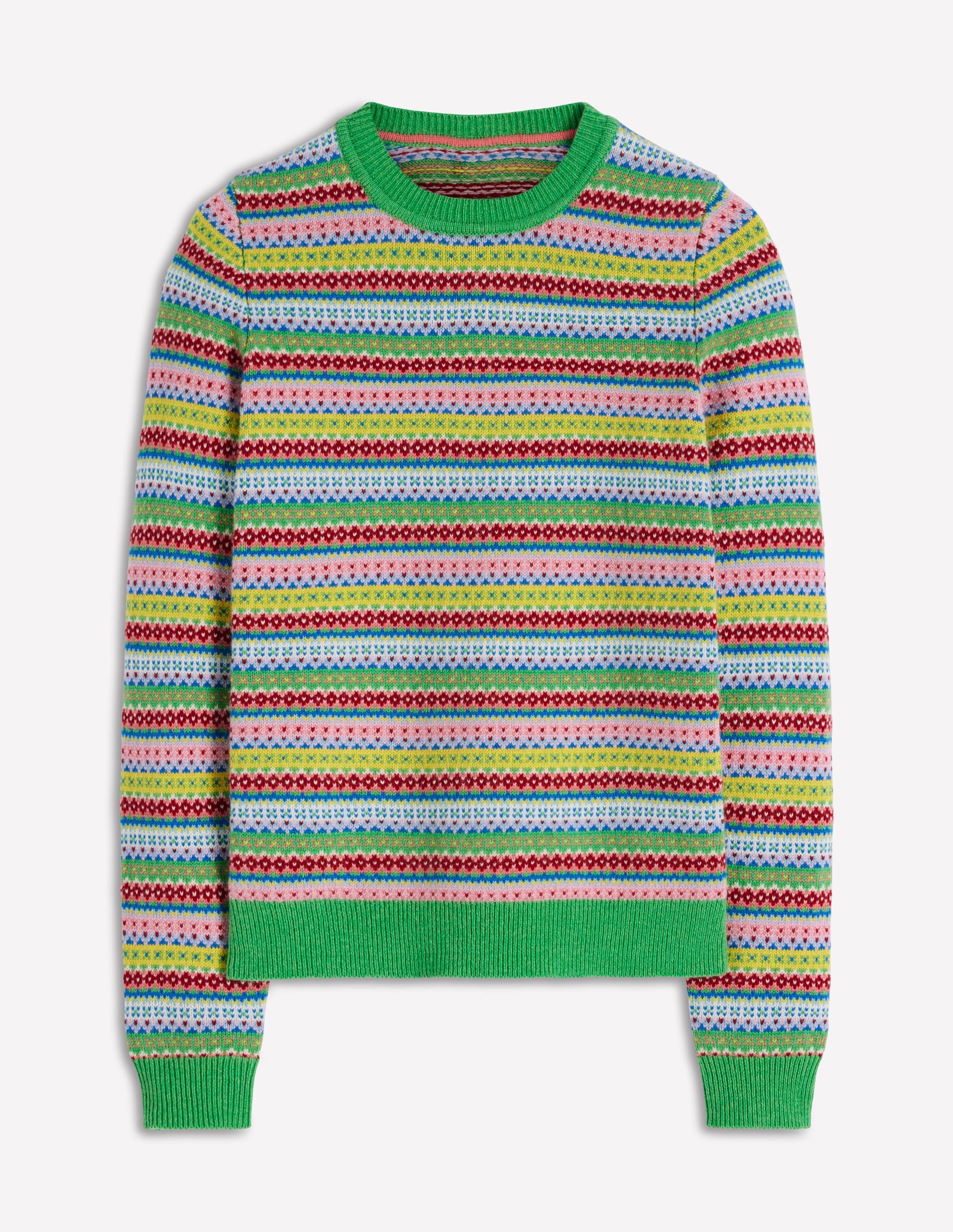 Edie Fair Isle Sweater-Multi, Heritage Geo - Image 6
