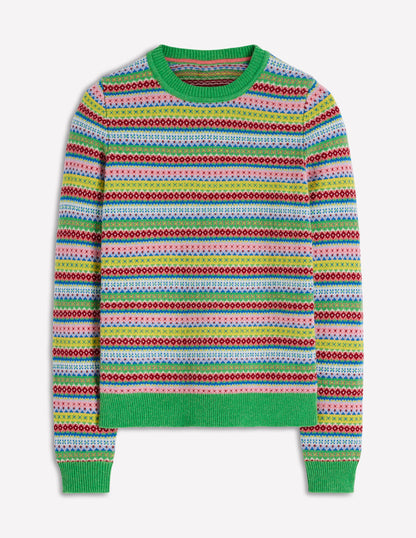 Edie Fair Isle Sweater-Multi, Heritage Geo-6