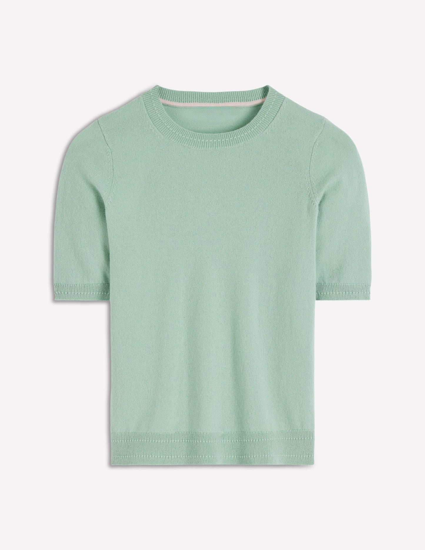 Eva Cashmere T-Shirt-Celadon Blue