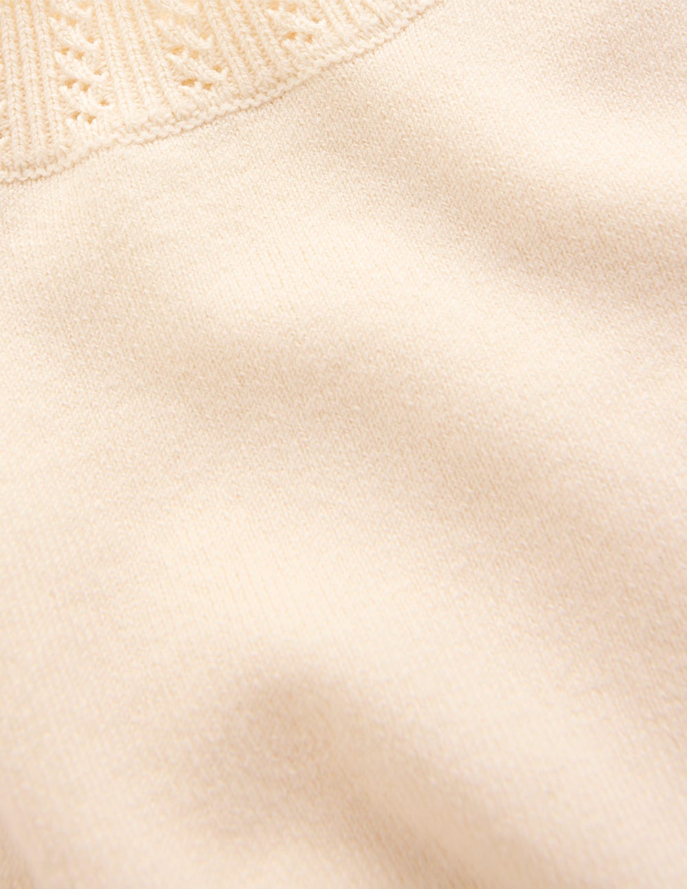Emilia Cotton Crew Sweater-Warm Ivory - Image 6