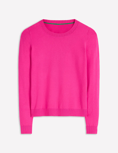 Emilia Cotton Crew Sweater-Pink Peony-5