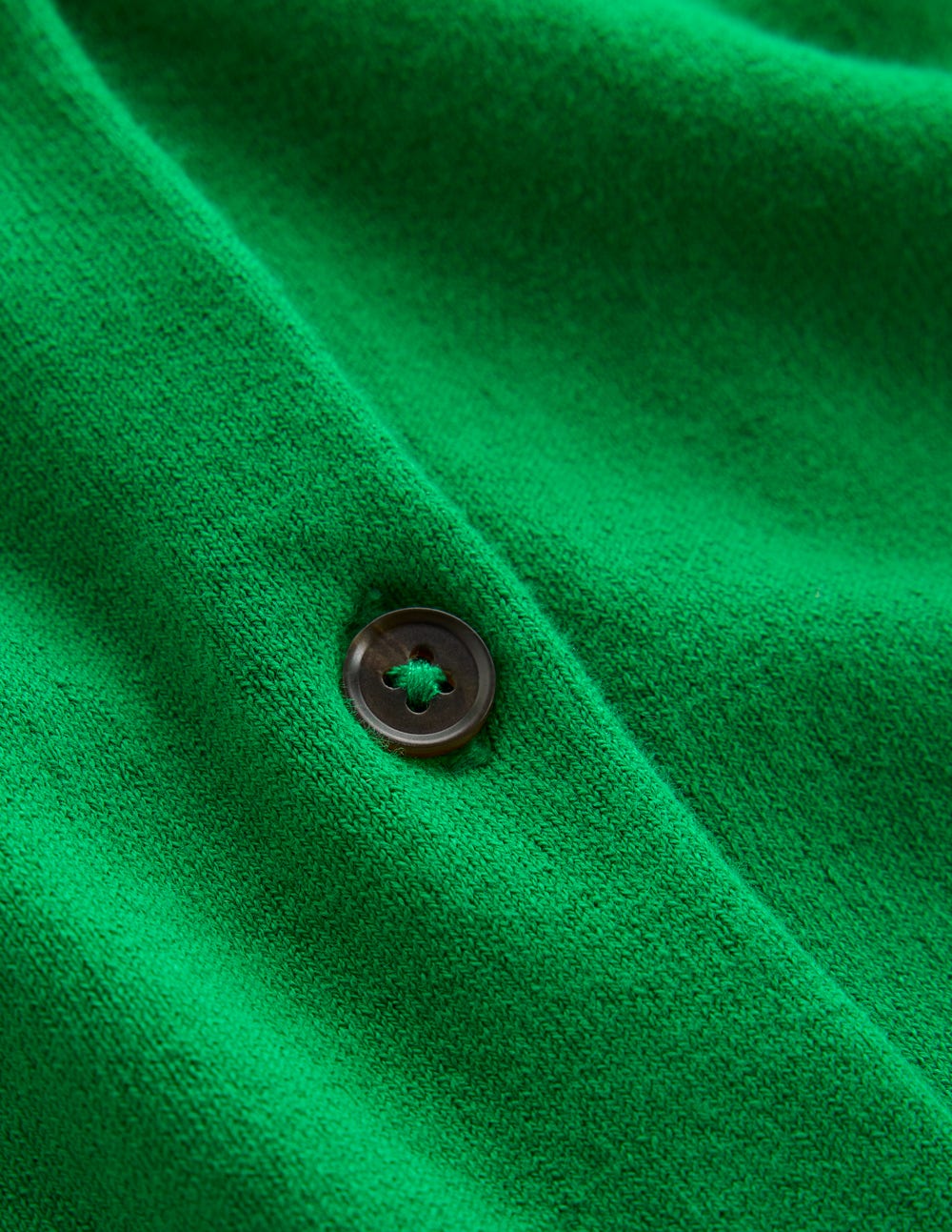 Emilia Cotton Crew Cardigan-Rich Emerald - Image 6