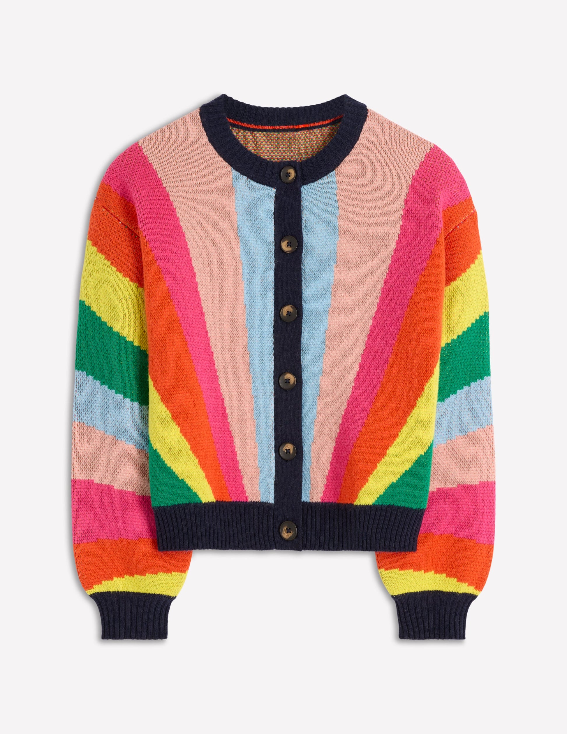 Abi Jacquard Cardigan-Multi Rainbow-3