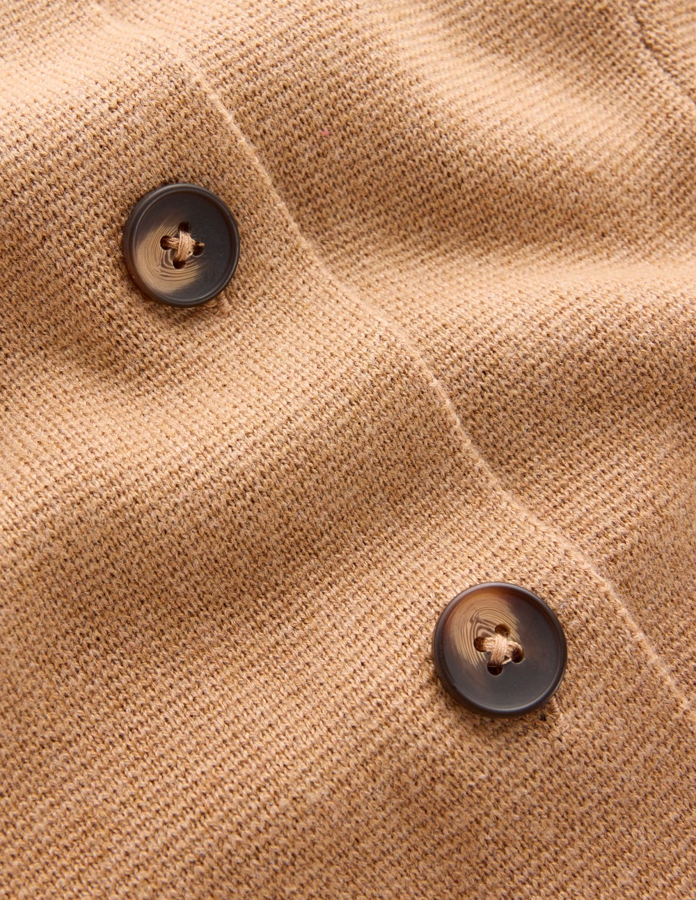 Joanna Fitted Knitted Jacket-Camel Melange - Image 7