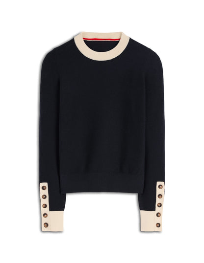 Grace Colour Block Sweater-Navy-5
