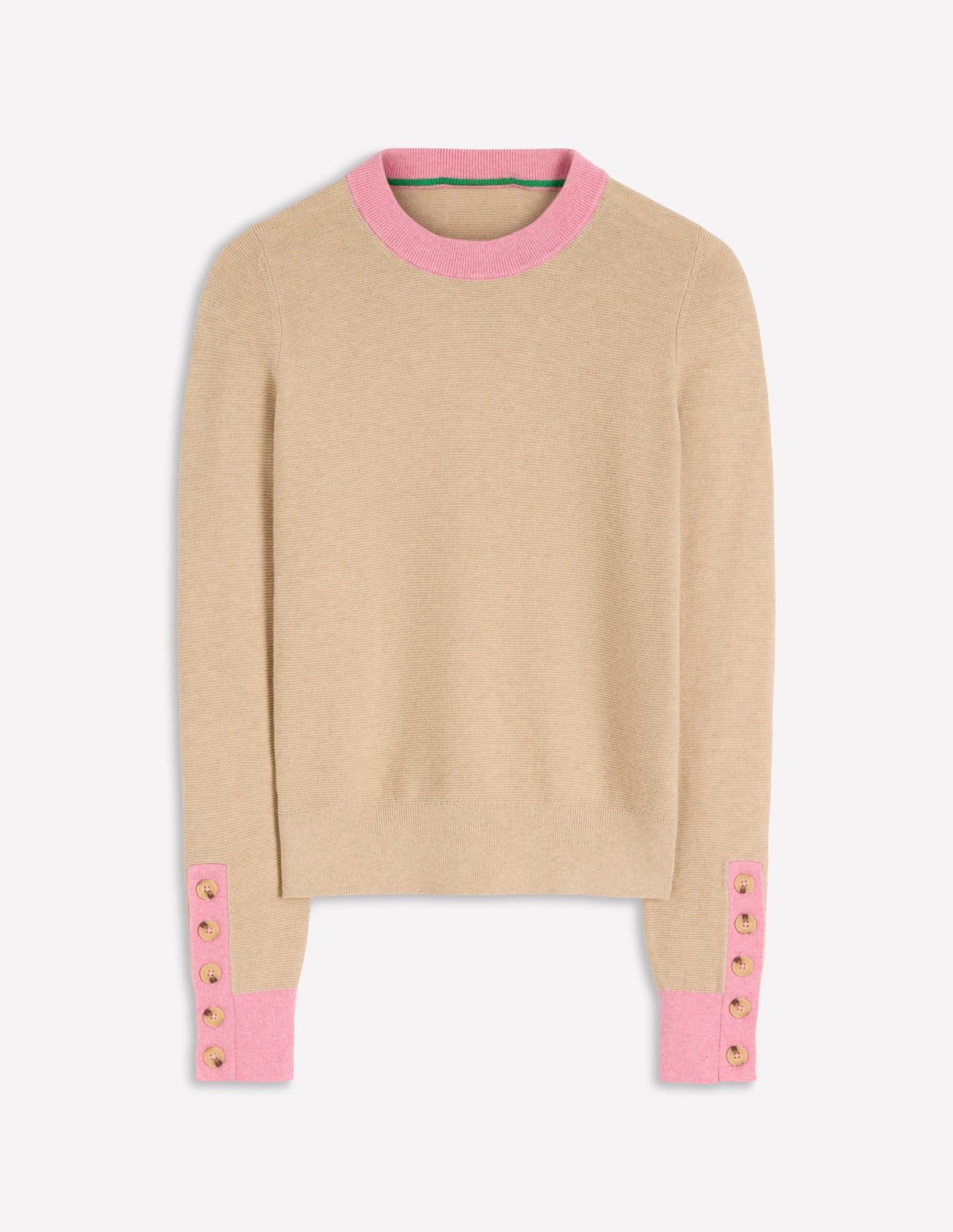 Grace Colour Block Sweater-Vellum - Image 5