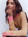 Grace Colour Block Sweater-Vellum