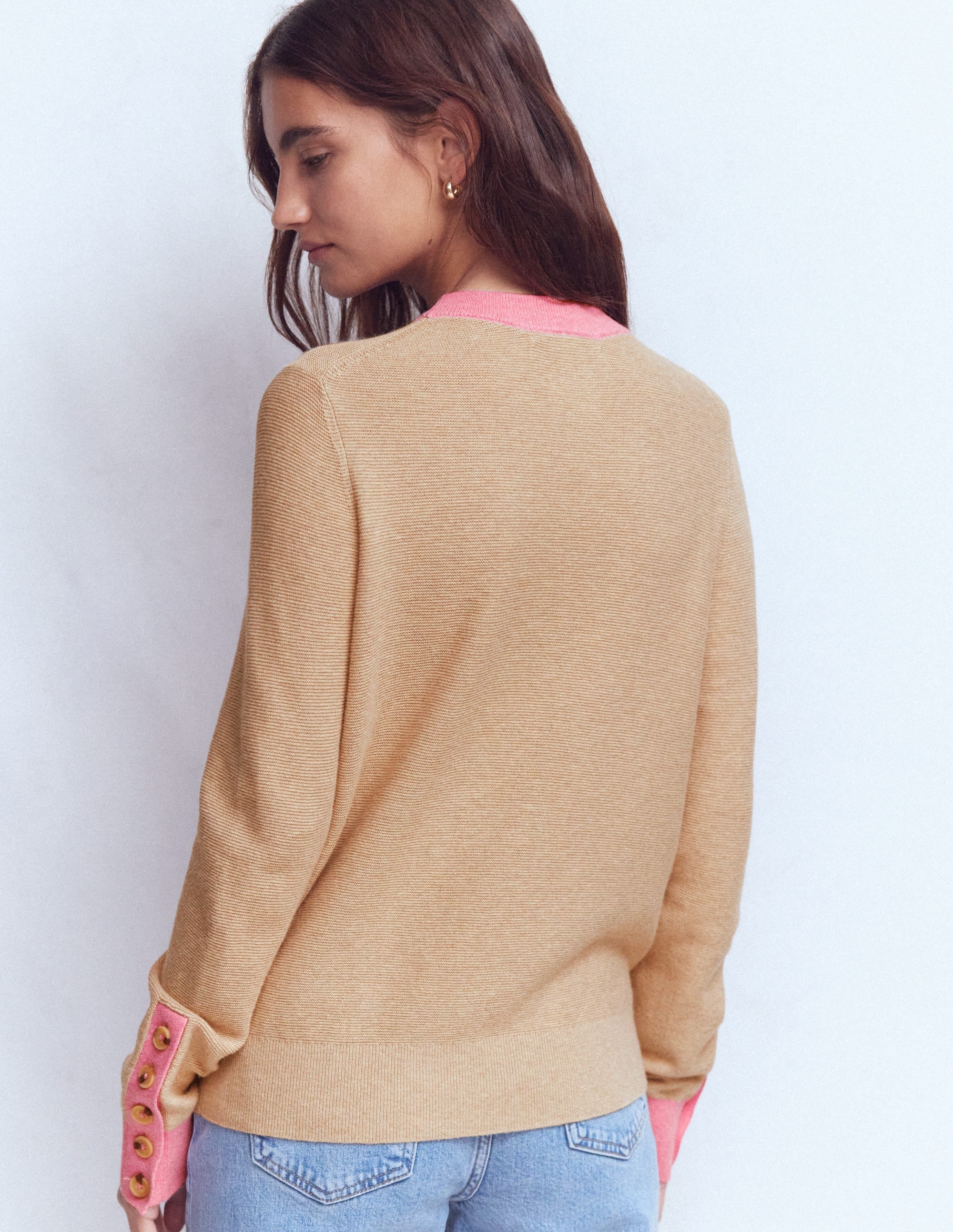 Grace Colour Block Sweater-Vellum - Image 3