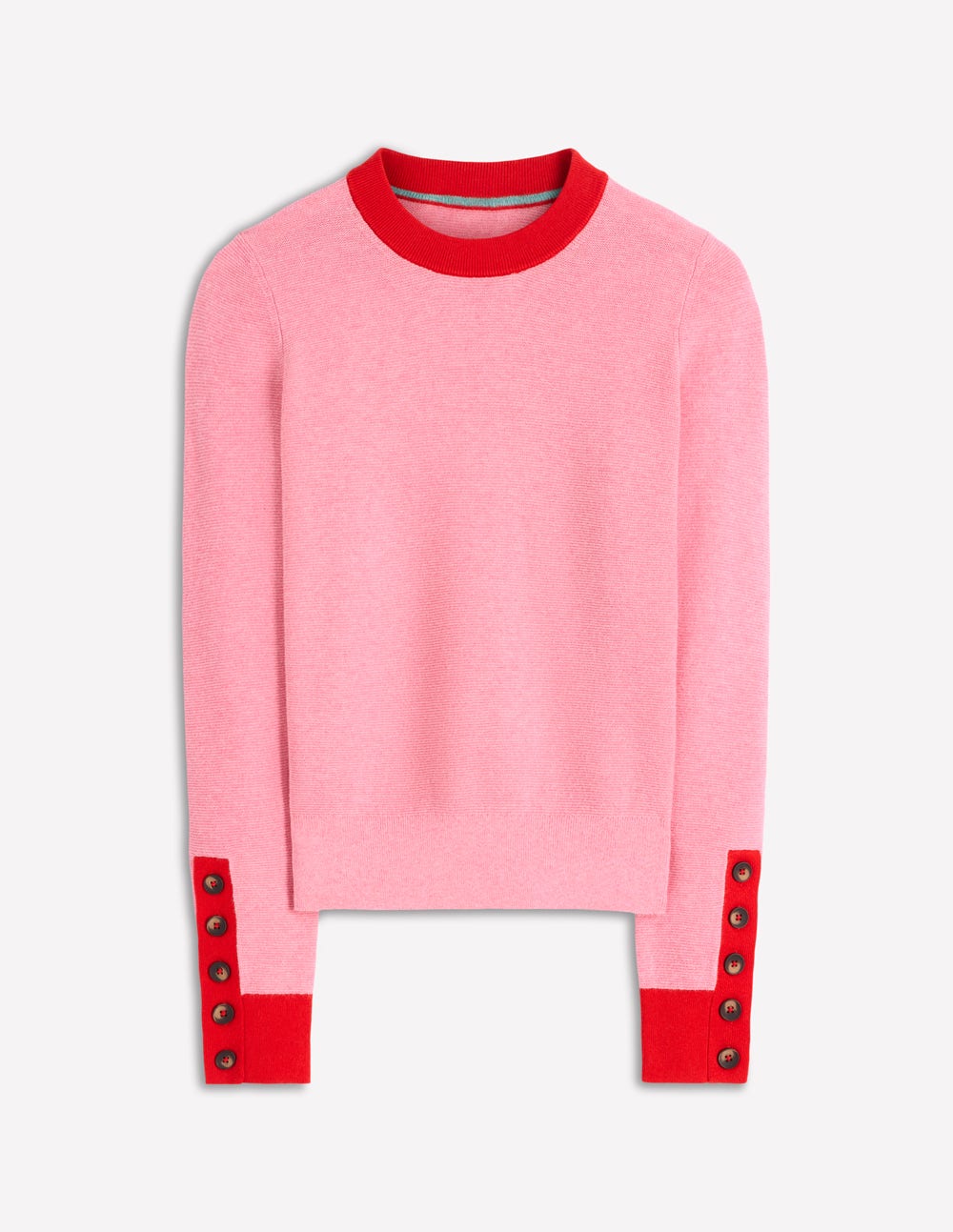 Grace Colour Block Sweater-Pink Lady