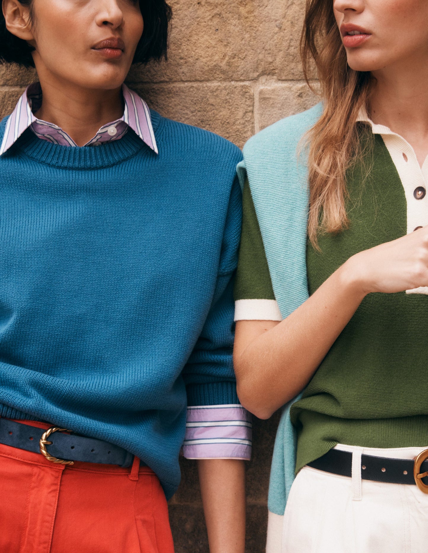 Lucy Relaxed Cotton Sweater-Denim Blue