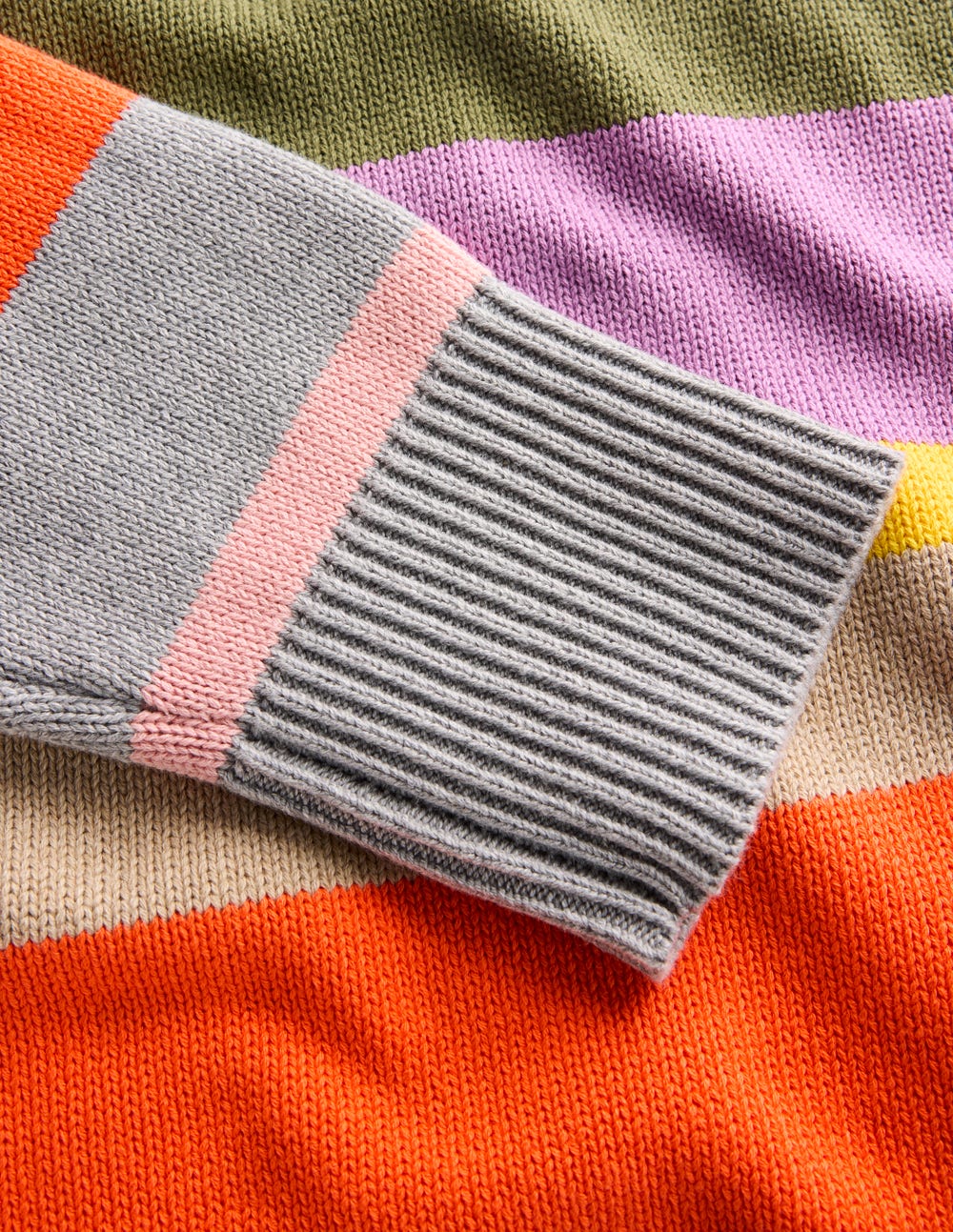 Lucy Relaxed Cotton Sweater-Mutli, Rainbow - Image 7
