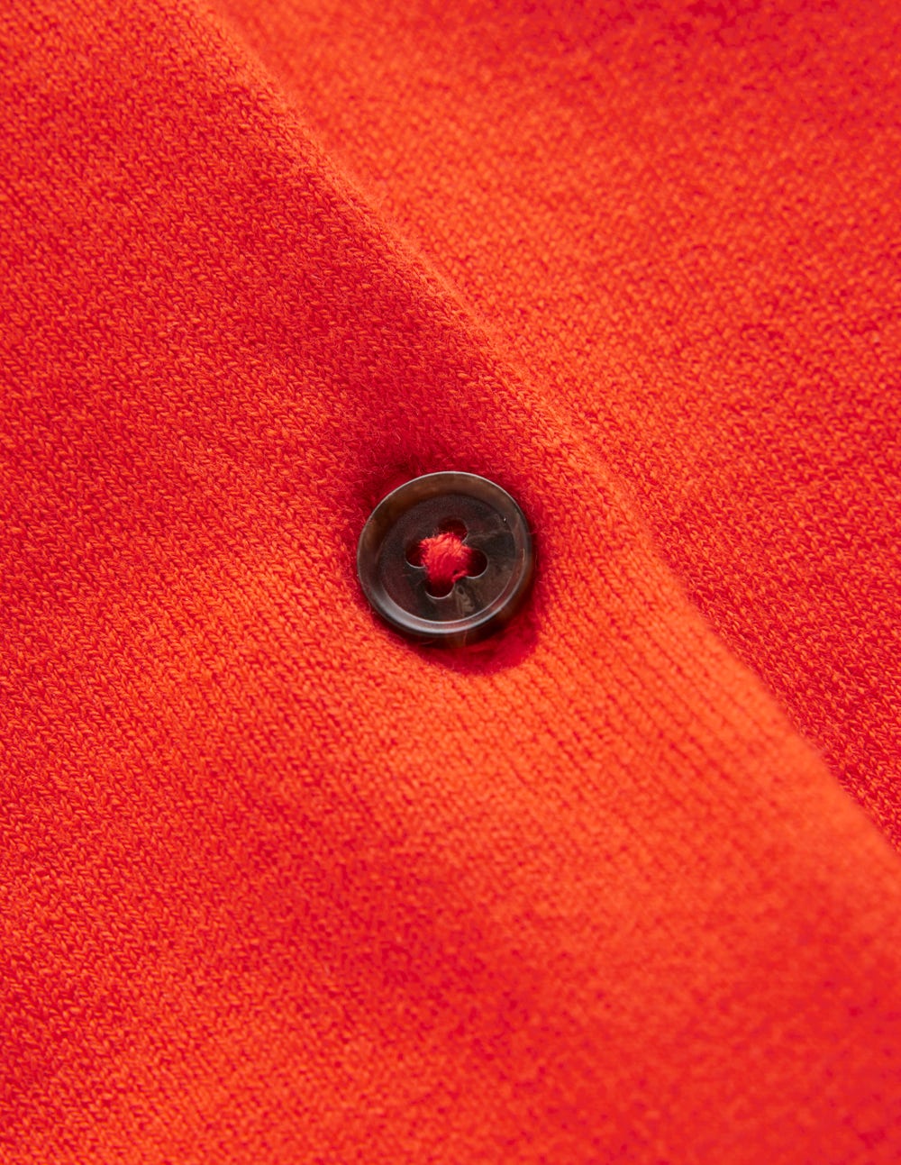 Emilia Cotton Cropped Cardigan-Sunset Orange - Image 6