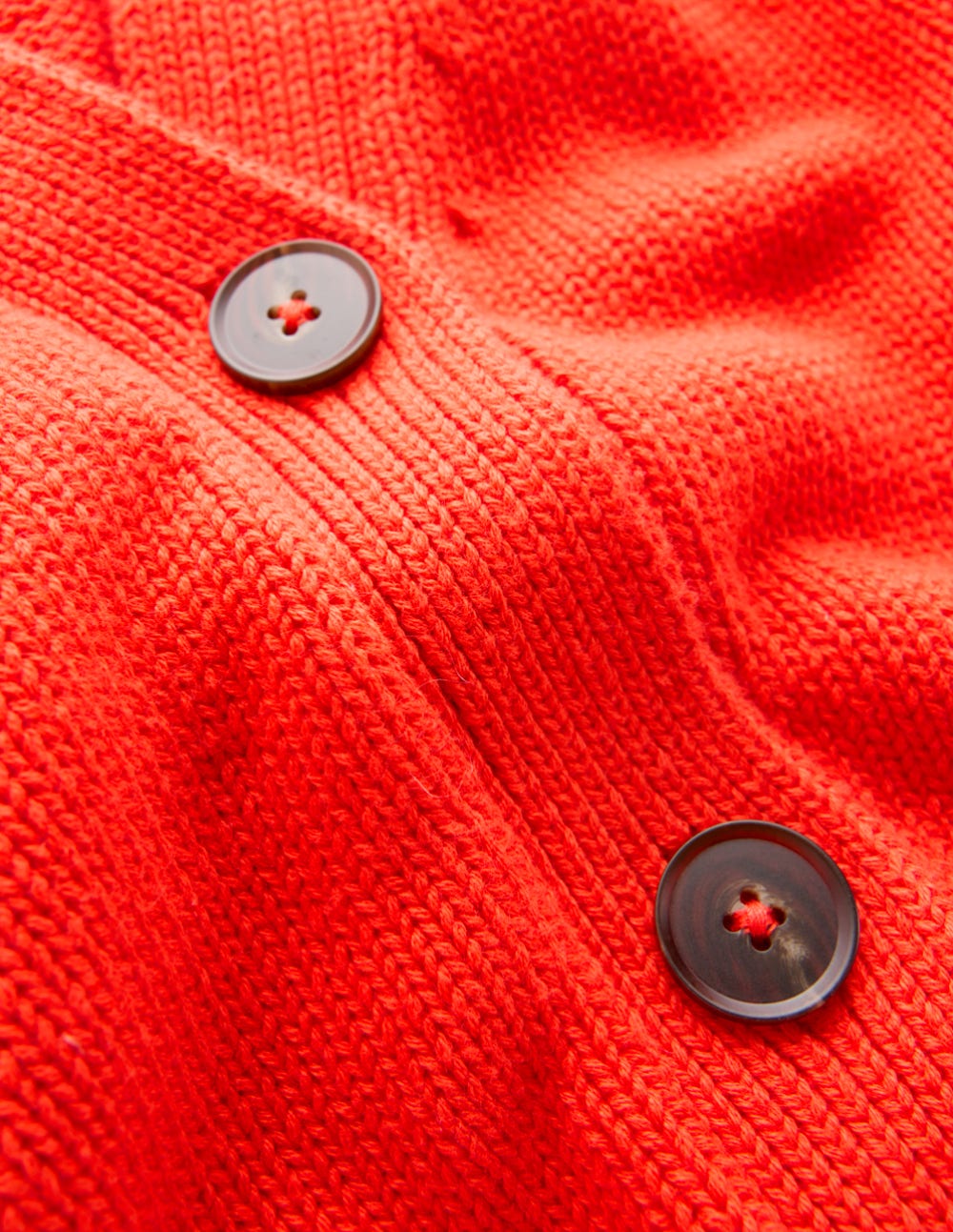 Lucy Relaxed Cotton Cardigan-Bright Orange - Image 8
