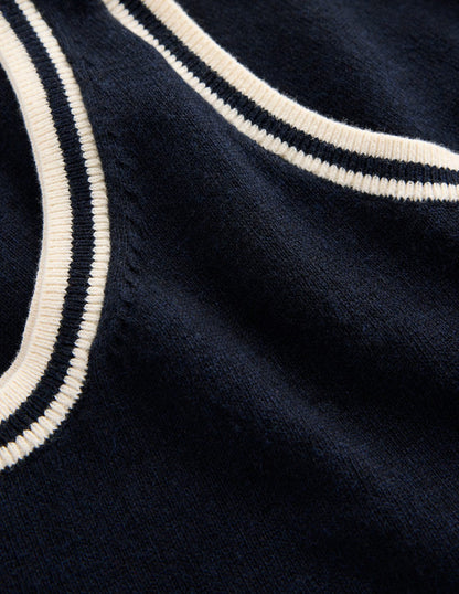 Liz Striped Tank-Navy-6