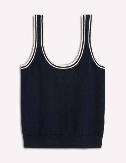 Liz Striped Tank-Navy-5