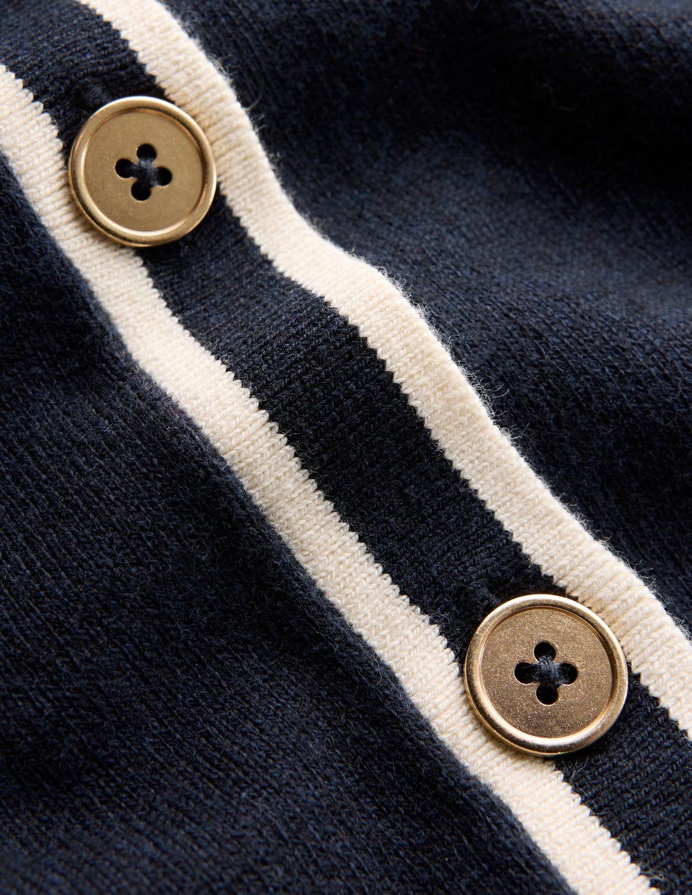 Liz Striped Collared Cardigan-Navy-6