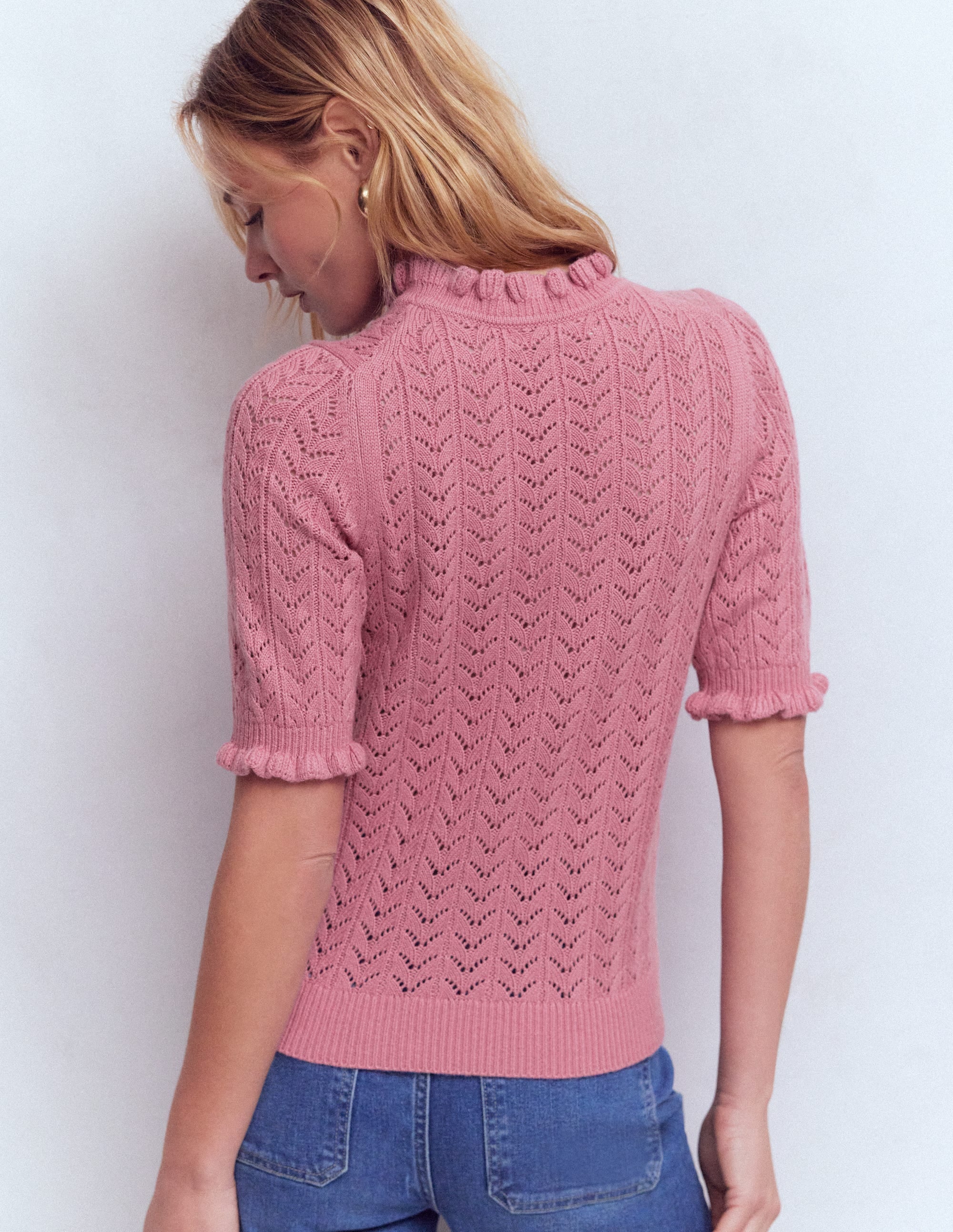 Eloise Frill T - Shirt - Spring Blossom Pink | Boden USA
