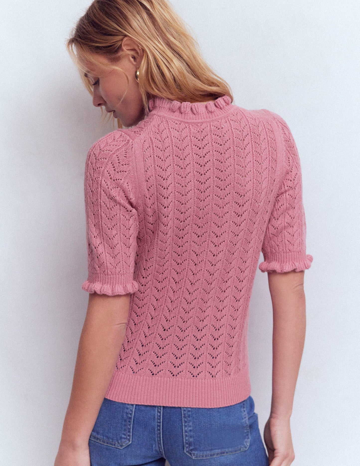 Eloise Frill T-Shirt-Spring Blossom Pink