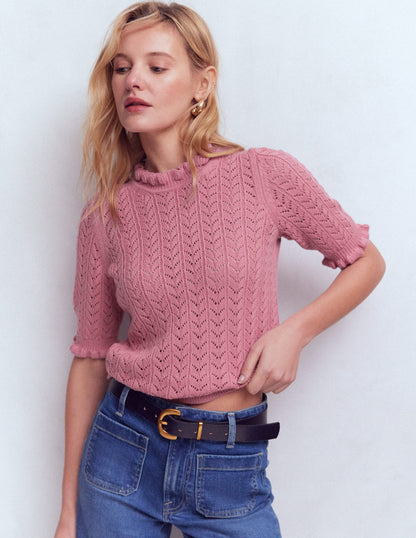 Eloise Frill T-Shirt-Spring Blossom Pink-5