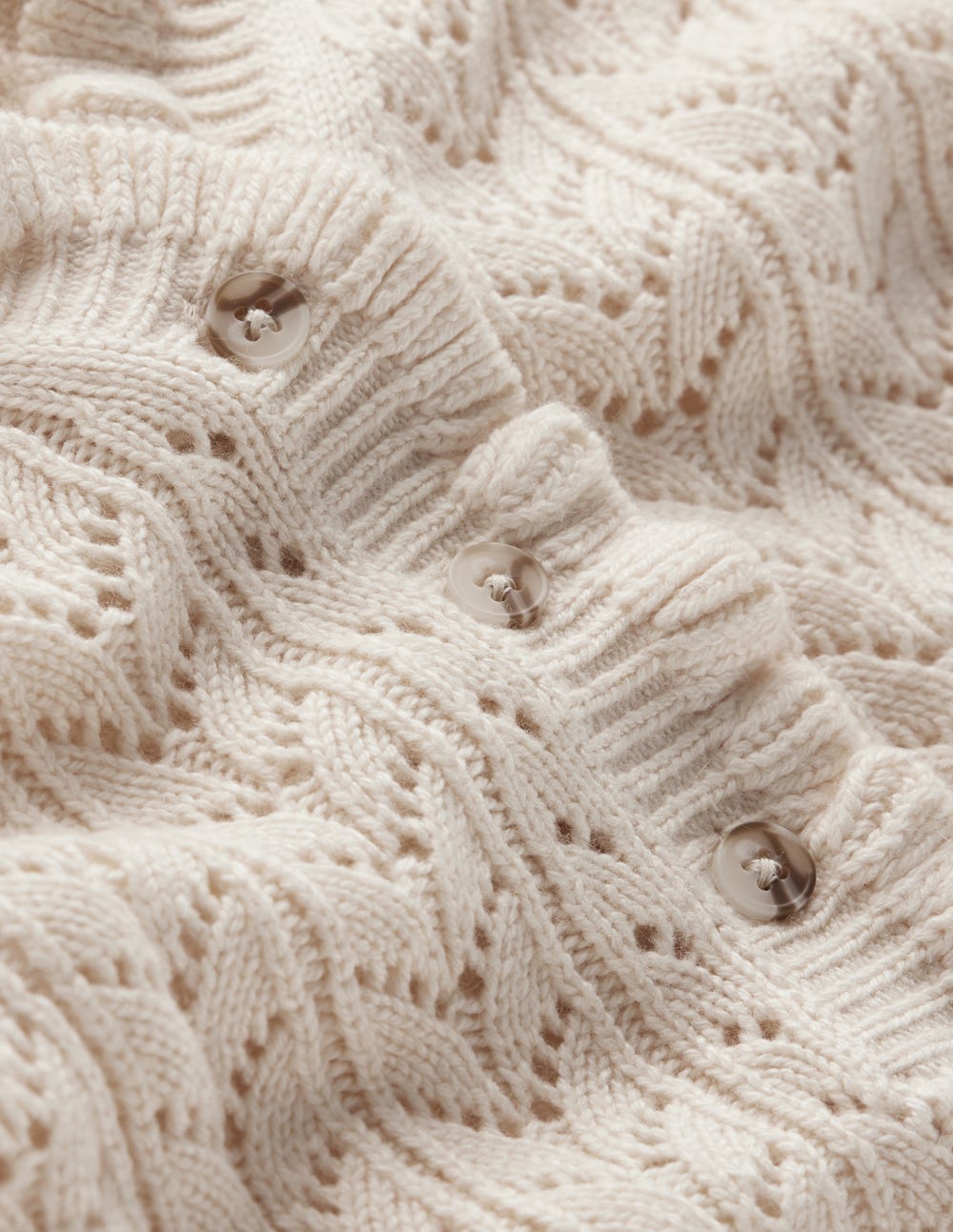 Eloise Frill Henley Jumper-Warm Ivory - Image 7